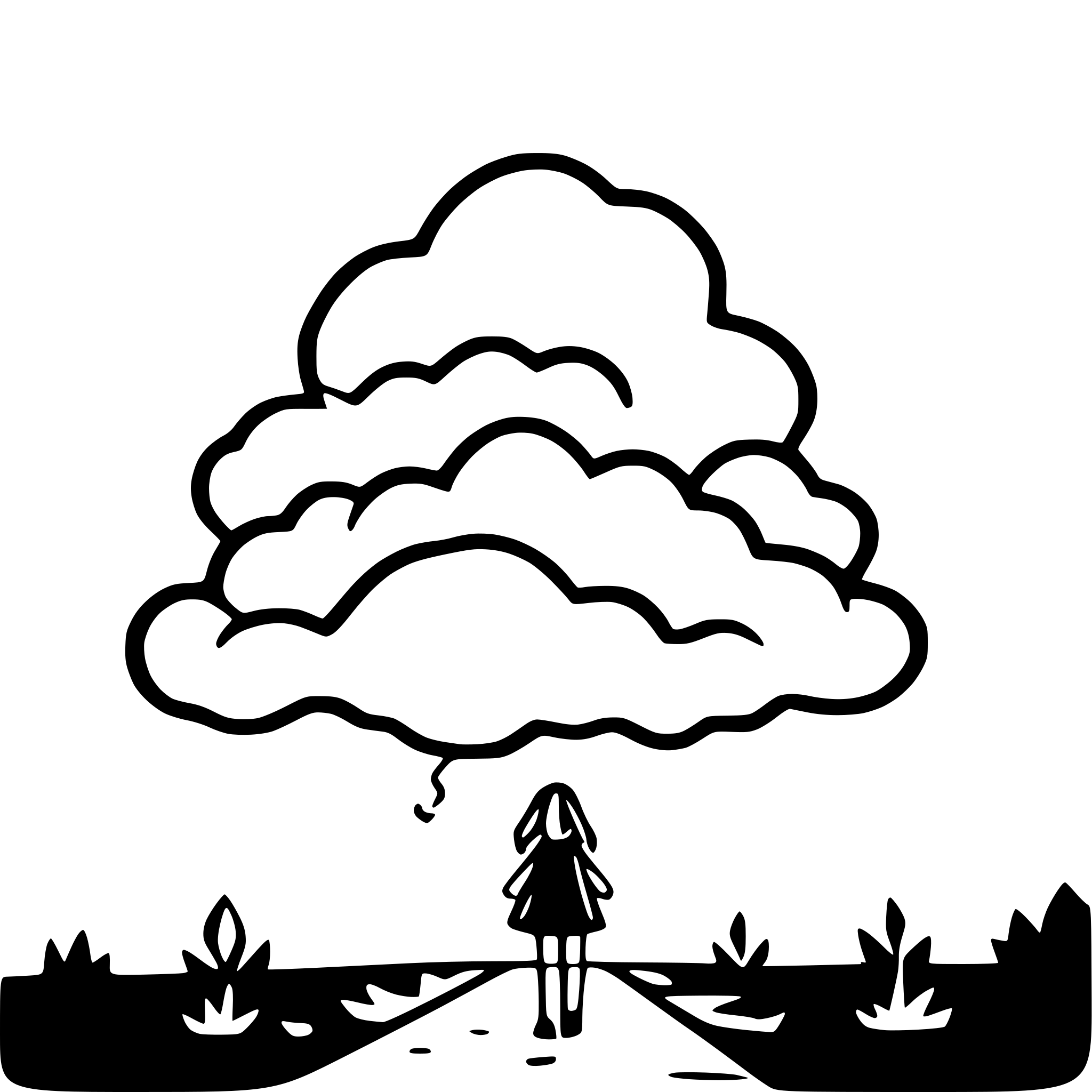 AI-generated SVG of a CLOUDS AS FIRE
