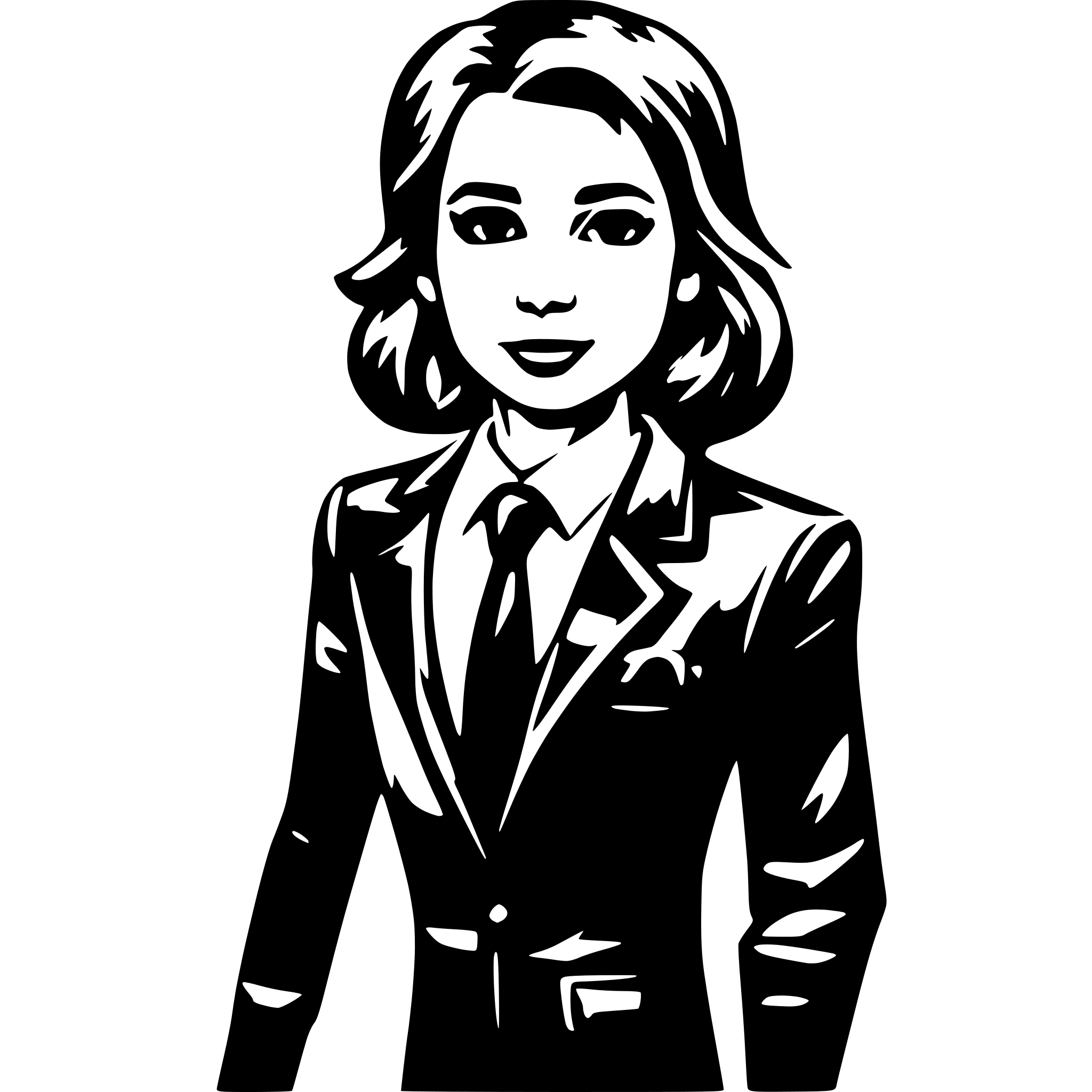 AI-generated SVG of 'news reporter'