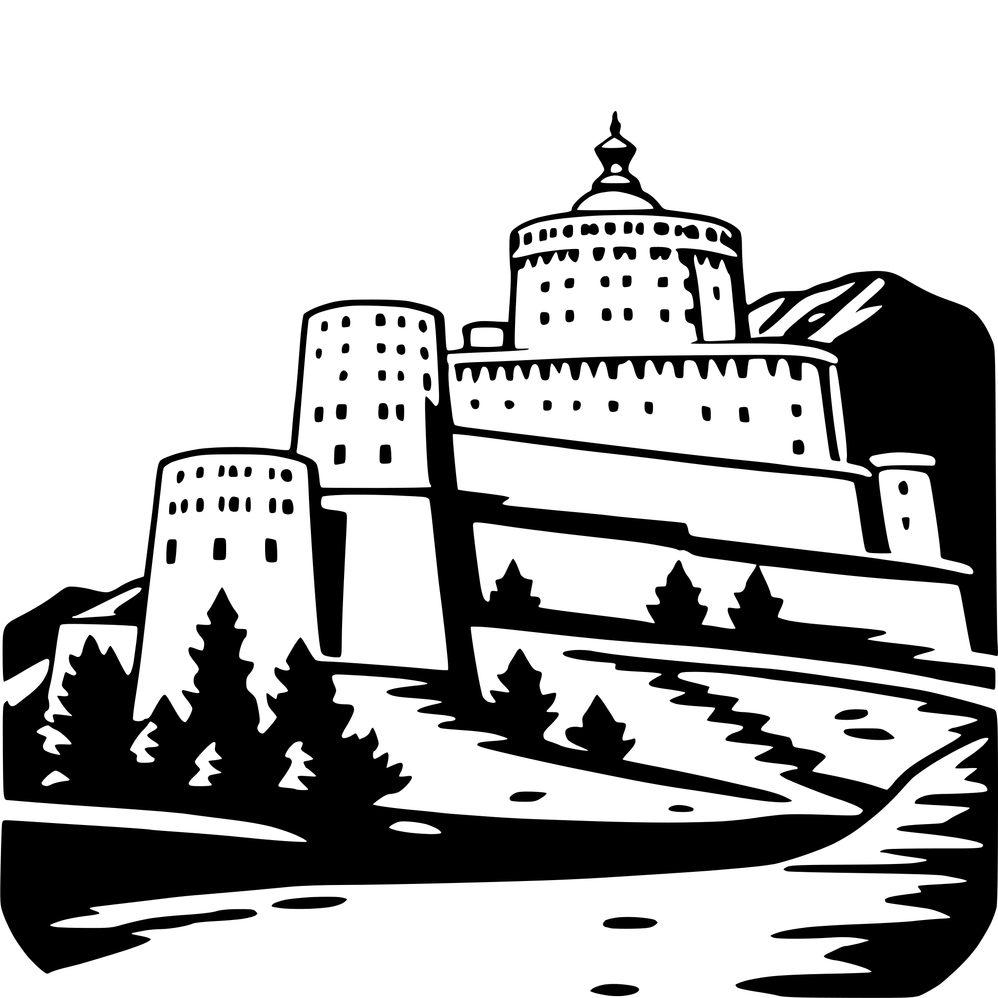 AI-generated SVG of a potala palace