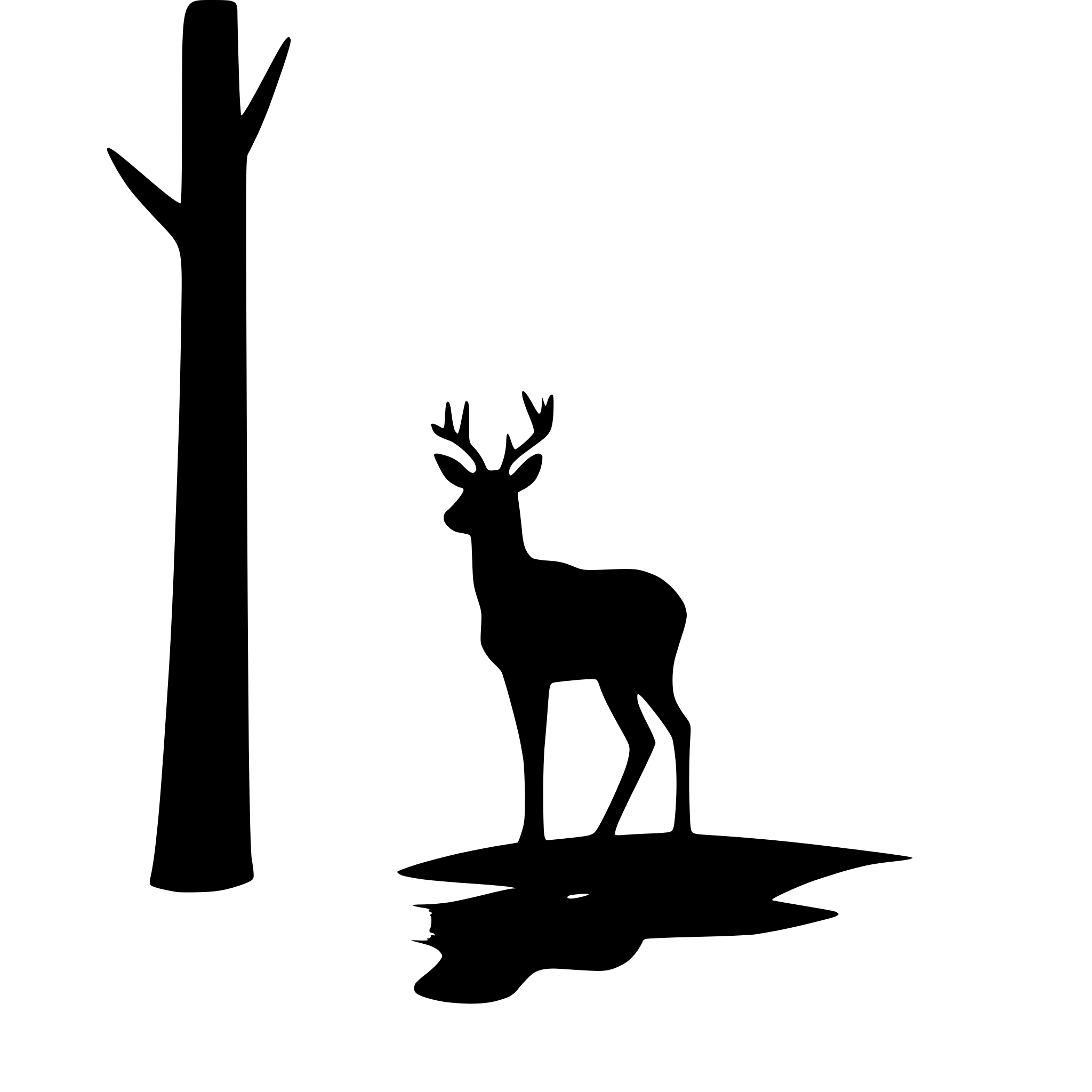 AI-generated SVG of a deer in the wilderness