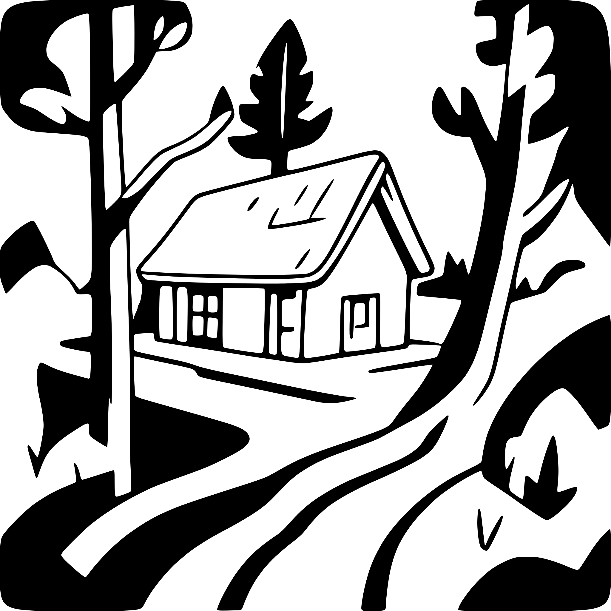 AI-generated SVG of 'forest road building'