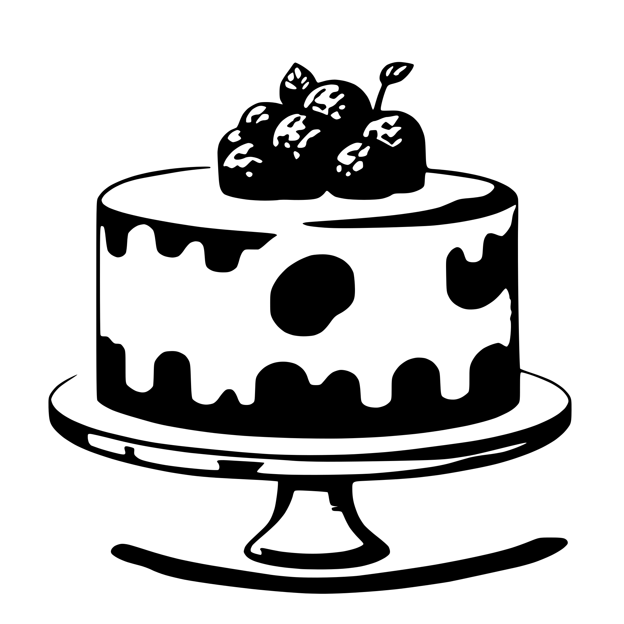 AI-generated SVG of a cake