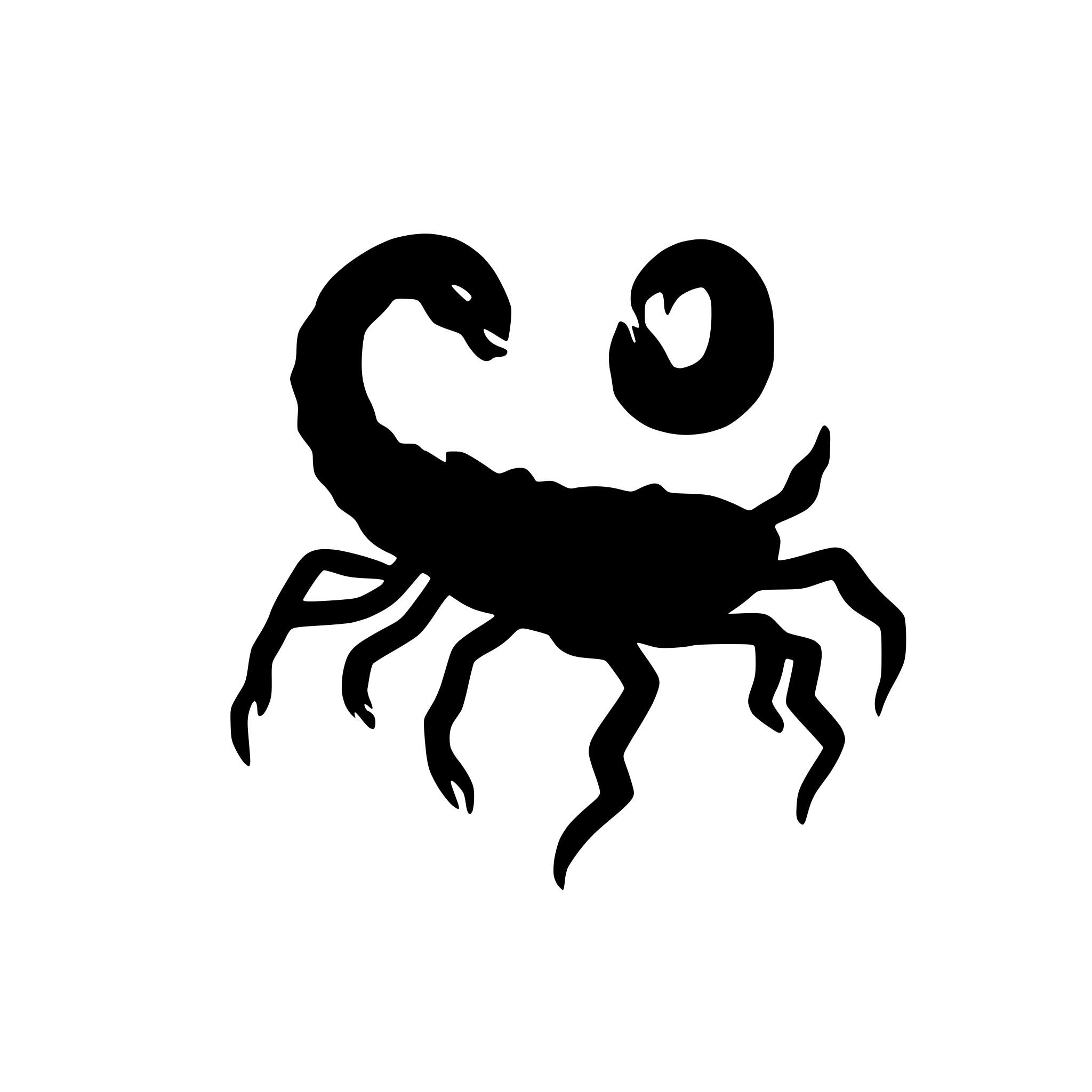 AI-generated SVG of a scorpion