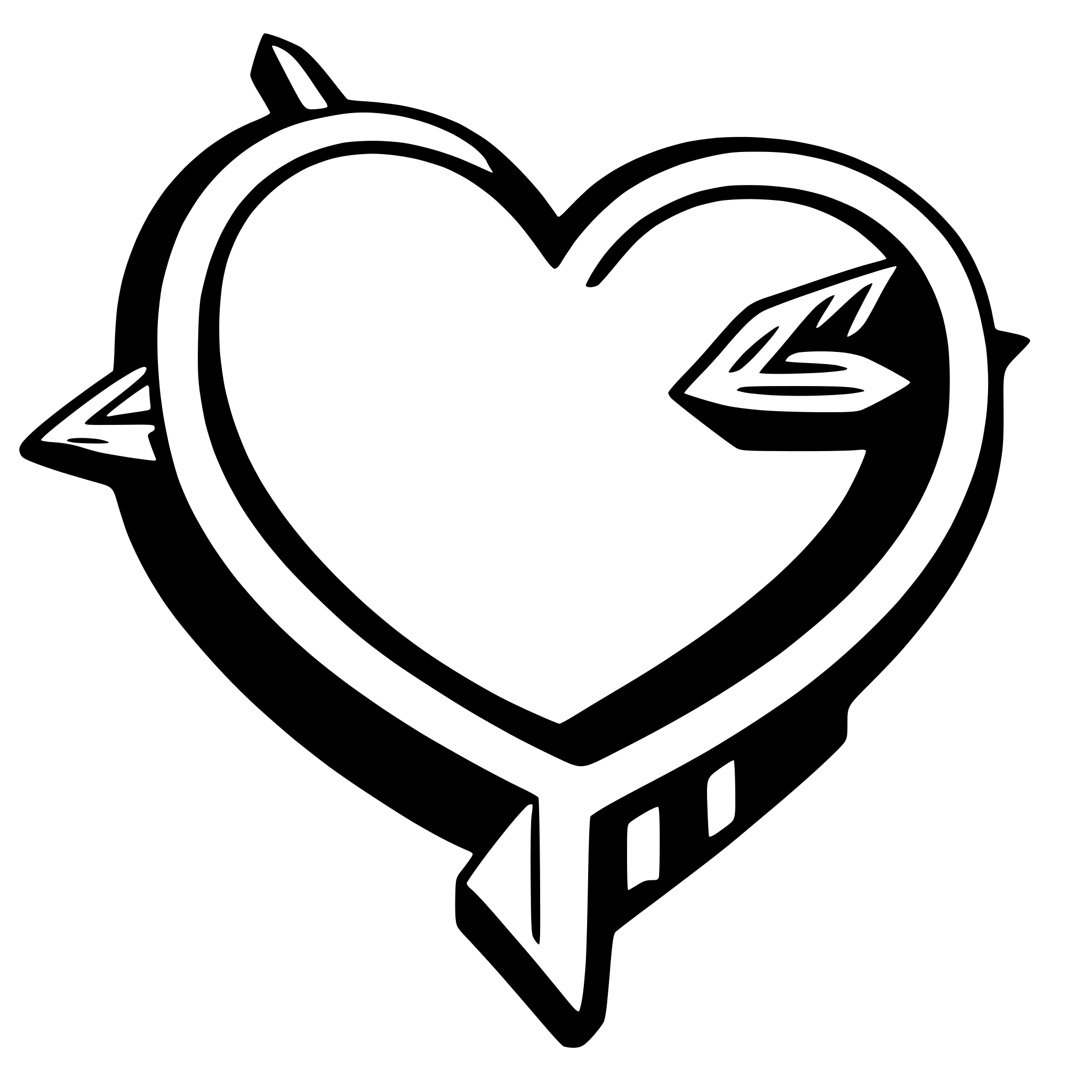 AI-generated SVG of a heart and arrow
