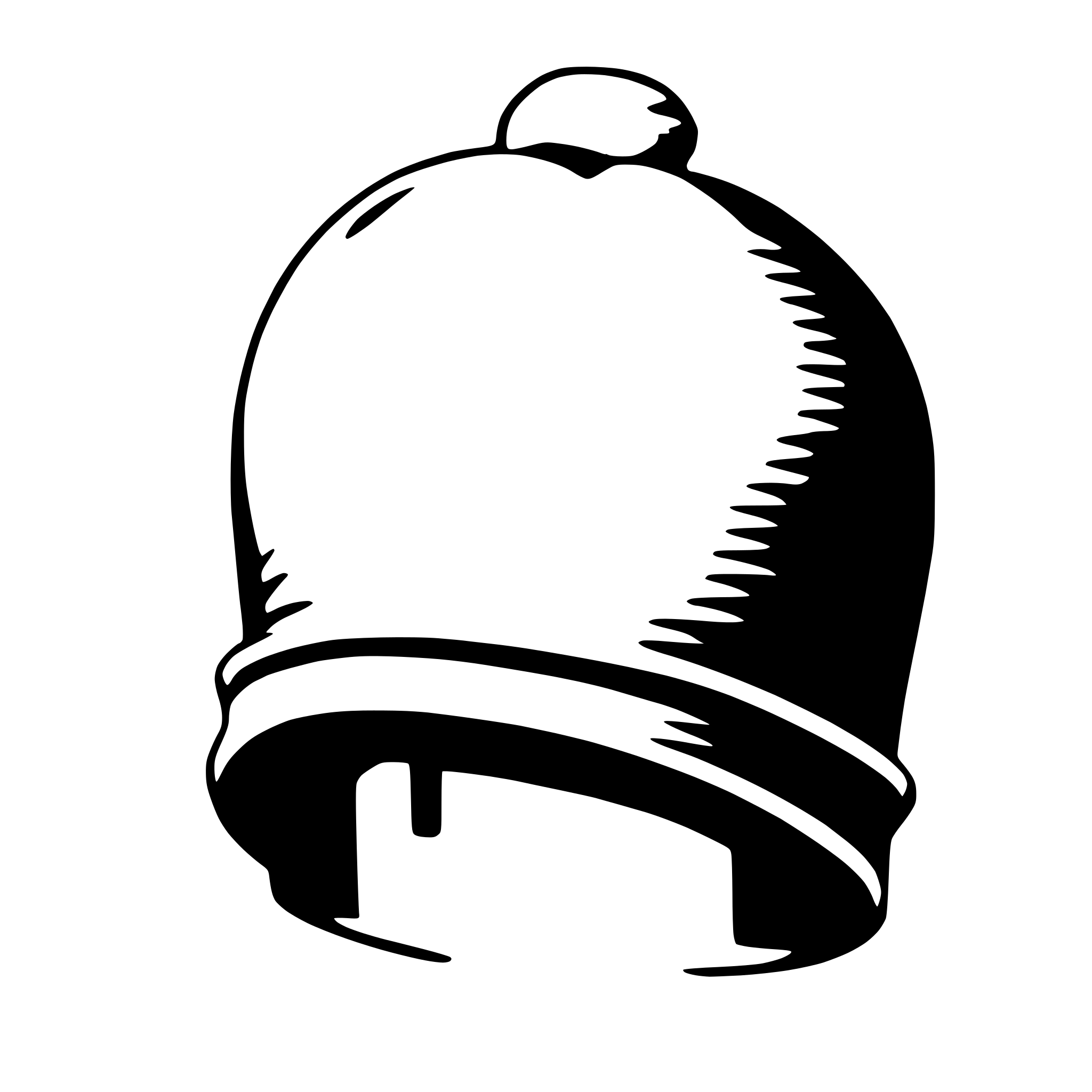 AI-generated SVG of a beanie