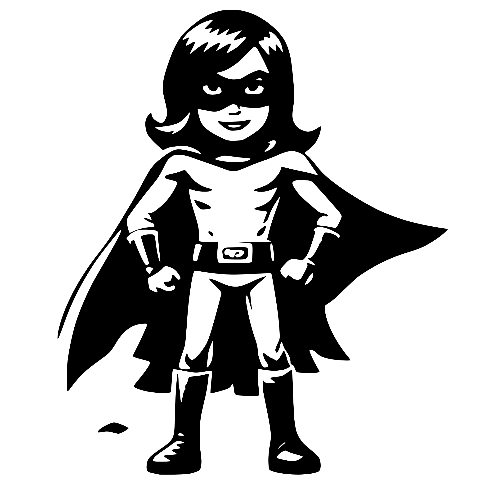AI-generated SVG of 'super hero'