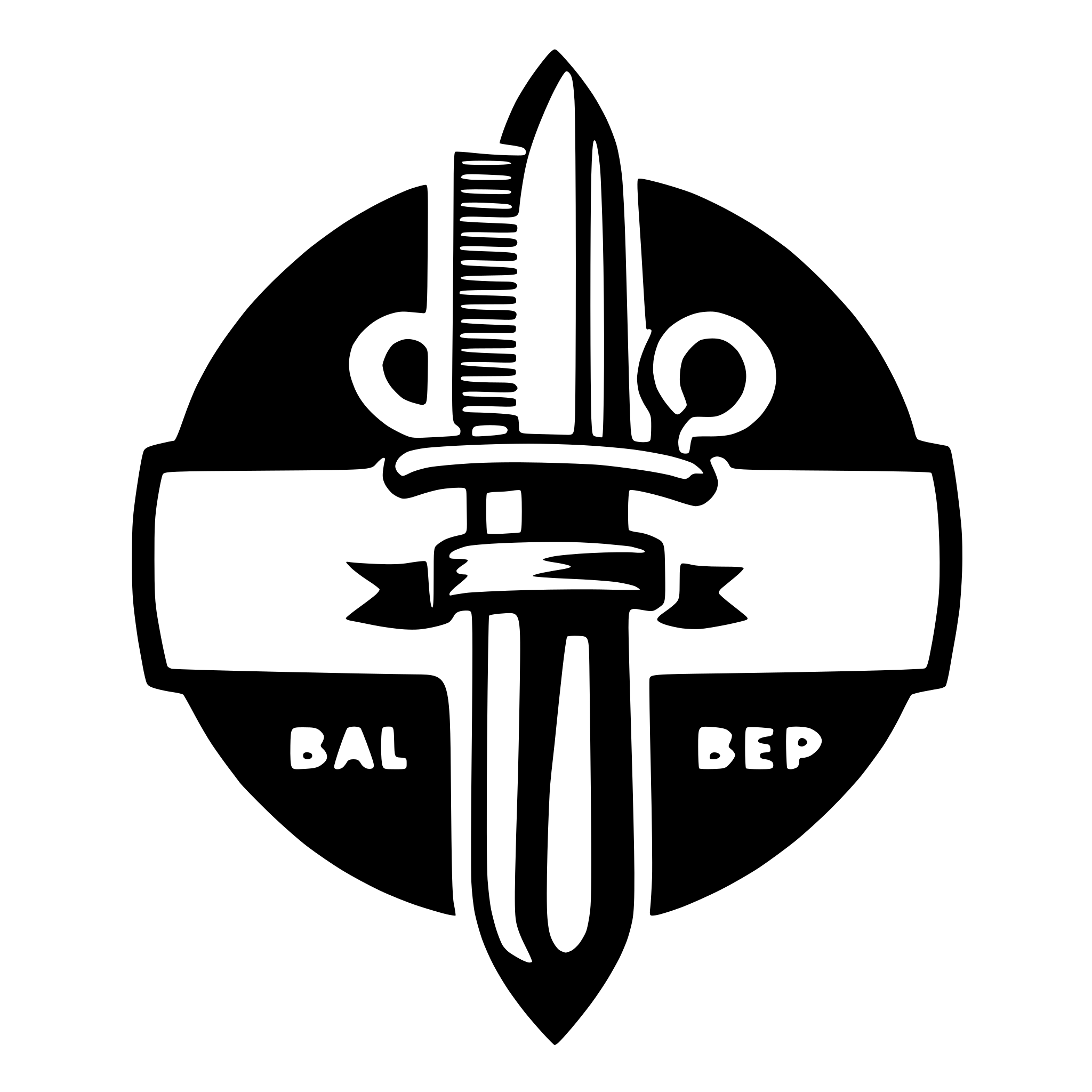 AI-generated SVG of a barbershop logo with a scissor in the middle