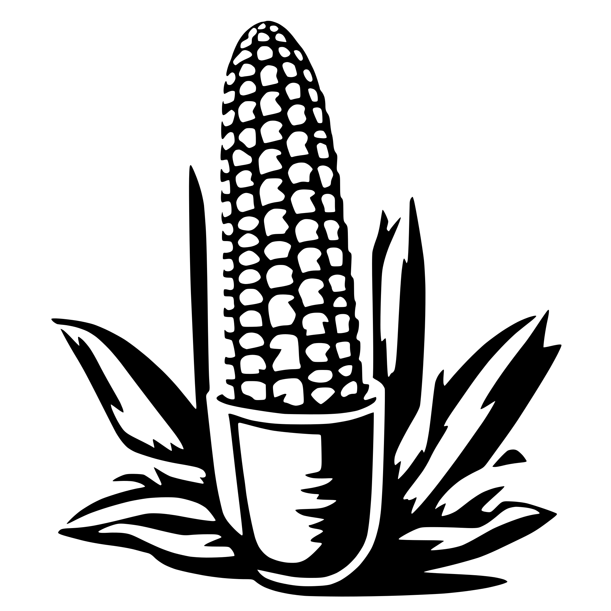AI-generated SVG of a corn on the cob
