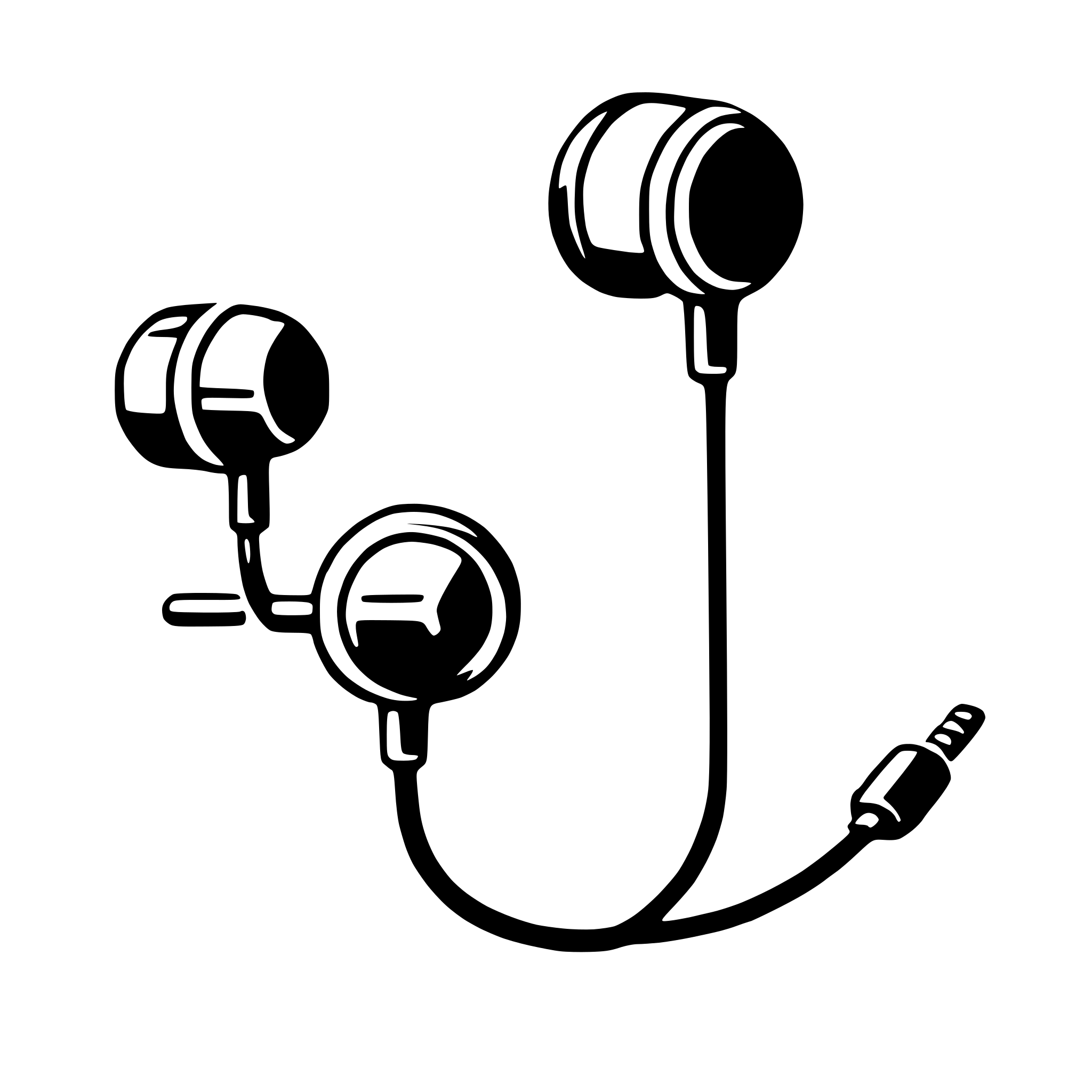 AI-generated SVG of 'earbuds'