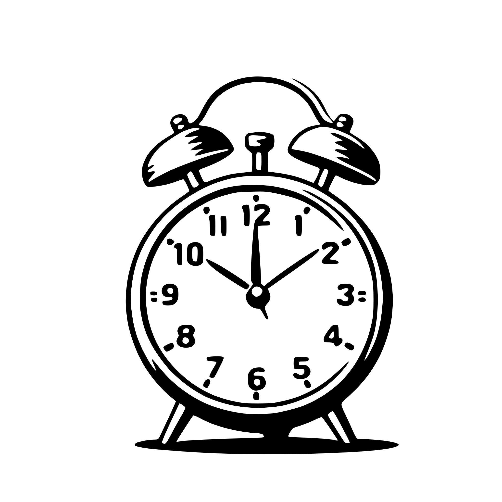 AI-generated SVG of a alarm clock