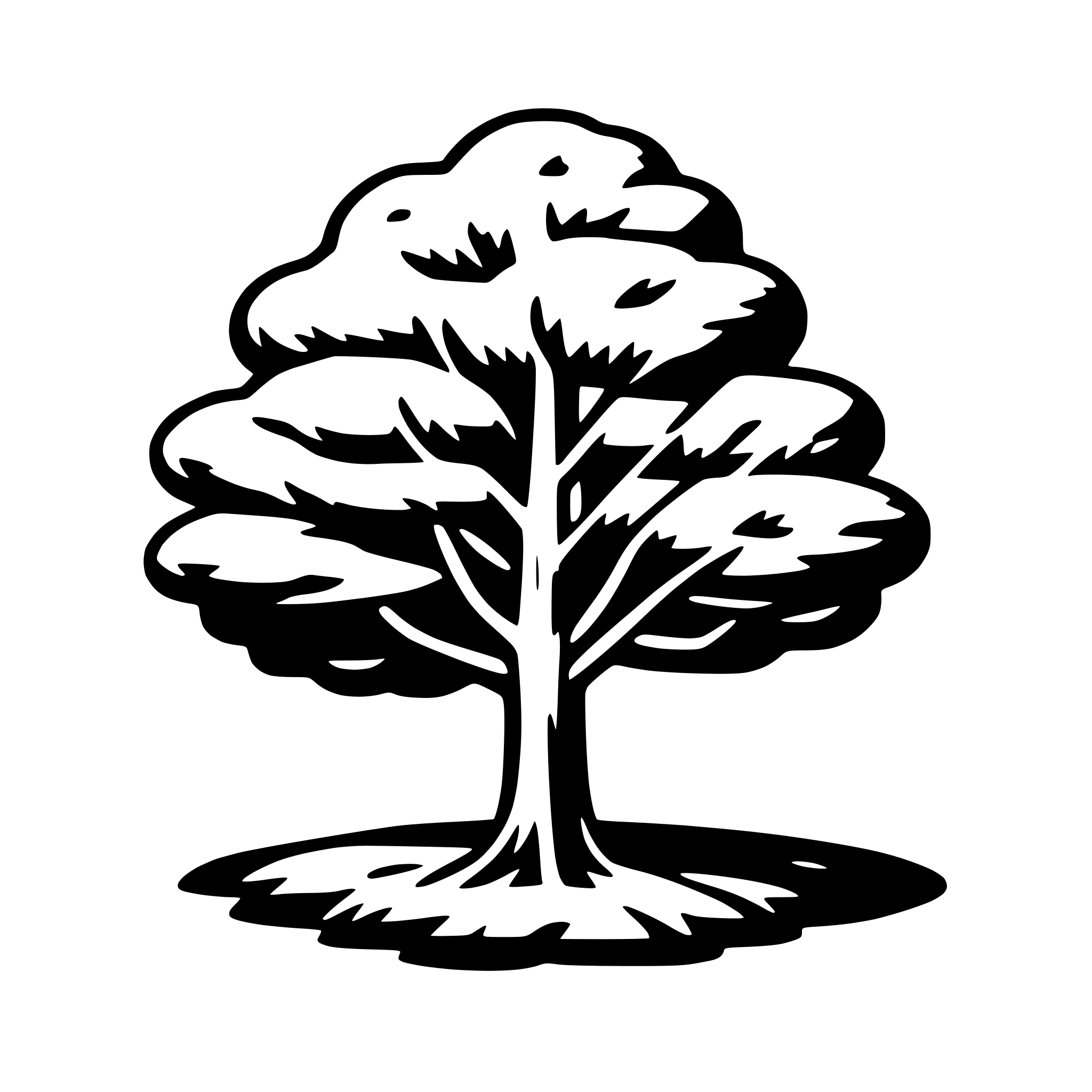 AI-generated SVG of a tree