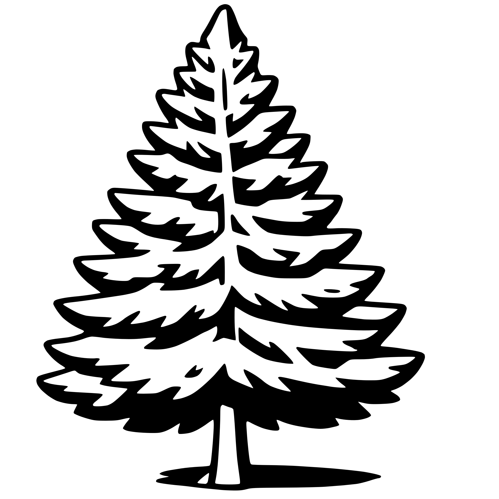 AI-generated SVG of 'fir tree'