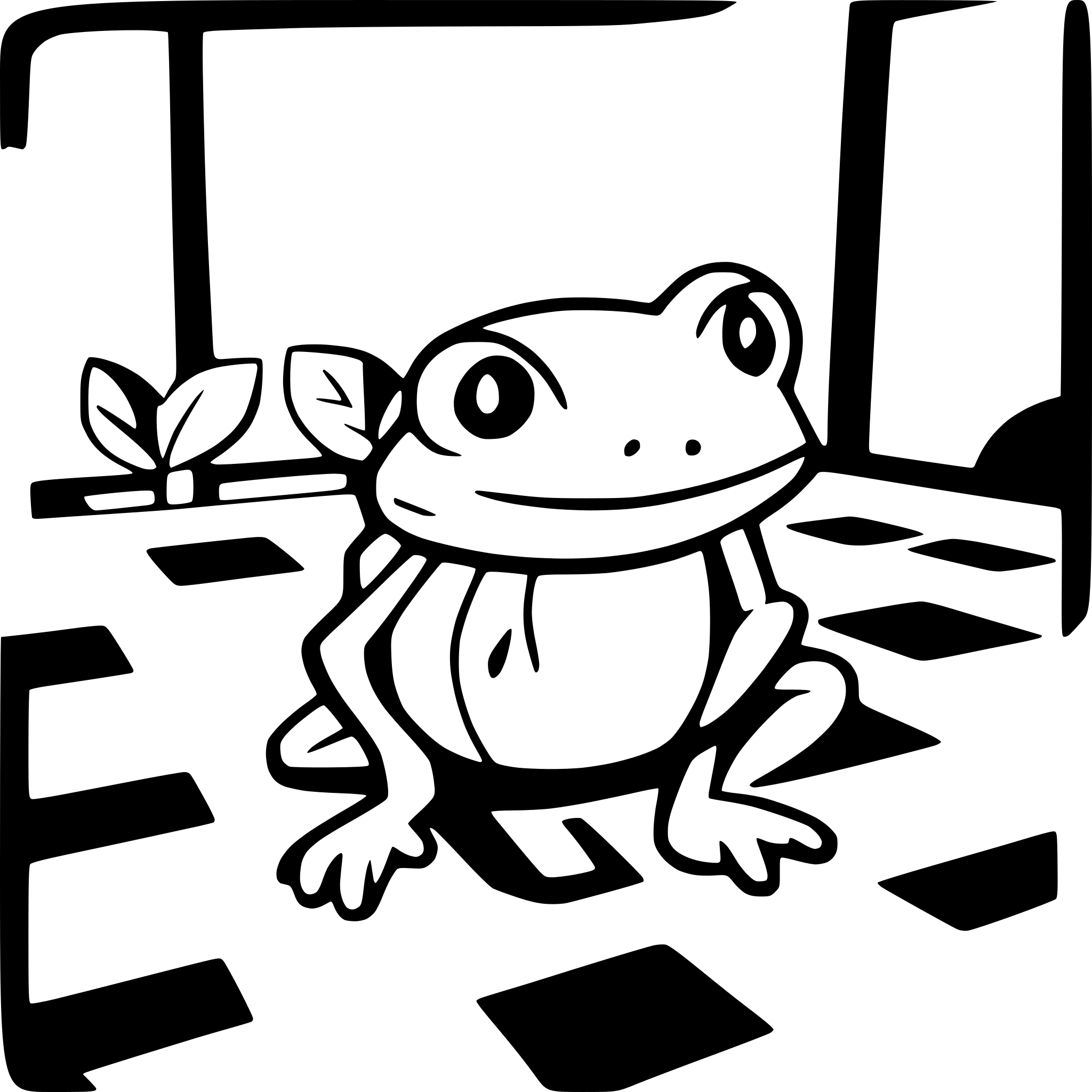 AI-generated SVG of a frog