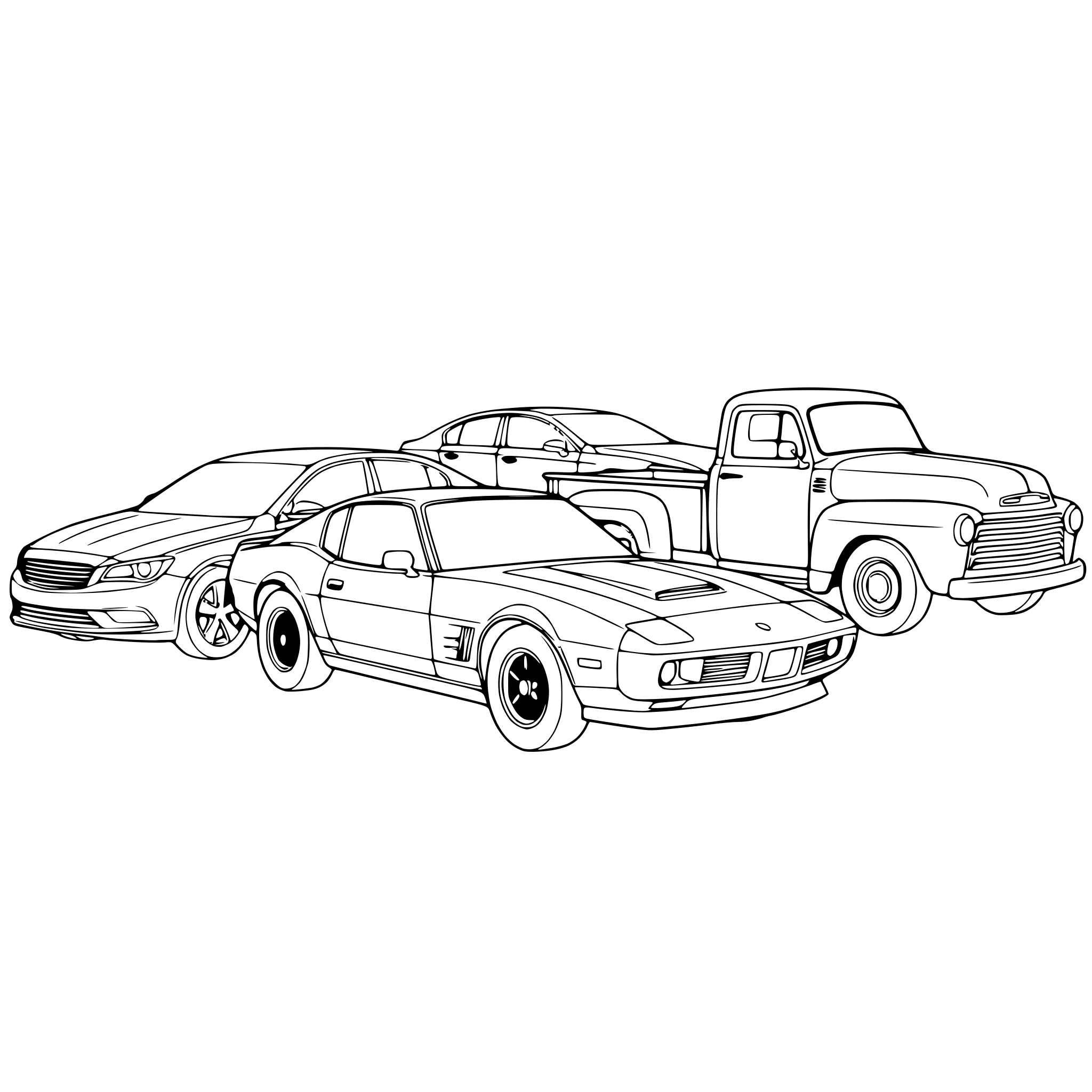 AI-generated SVG of 'cars'