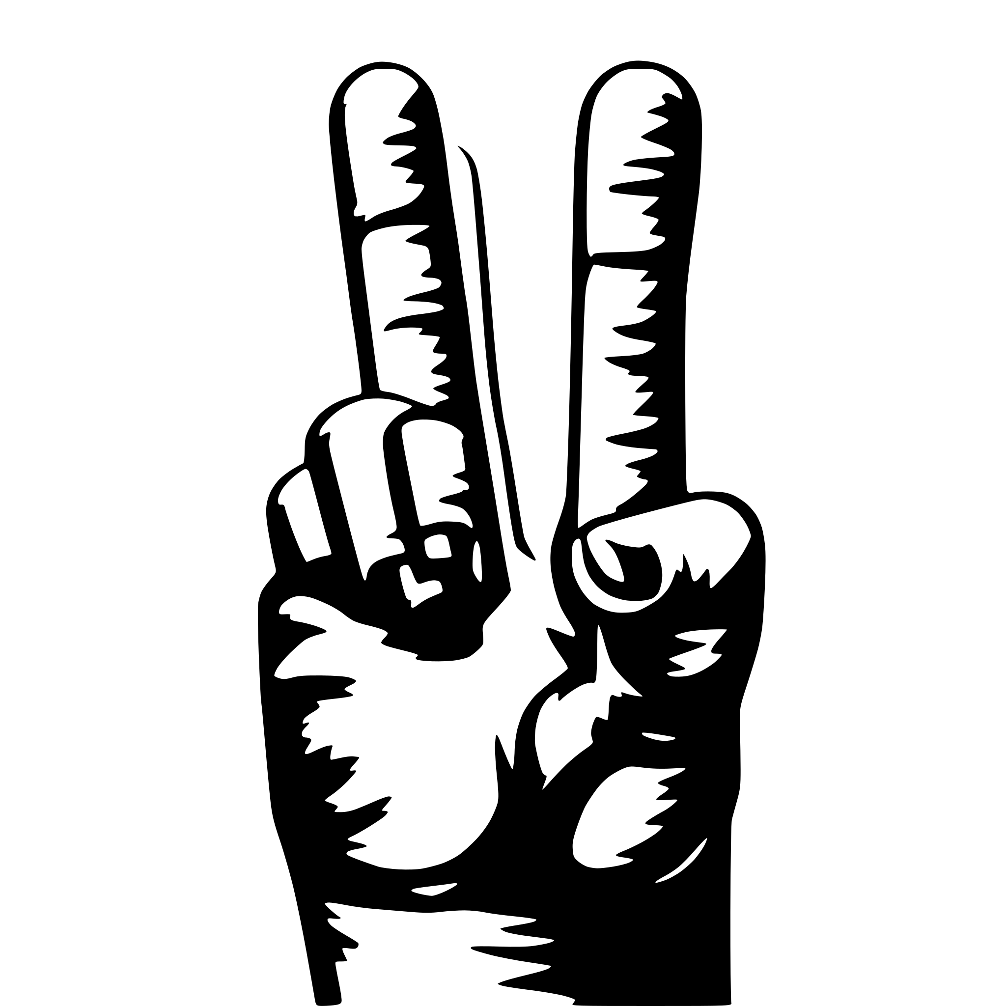AI-generated SVG of a slib someone the finger