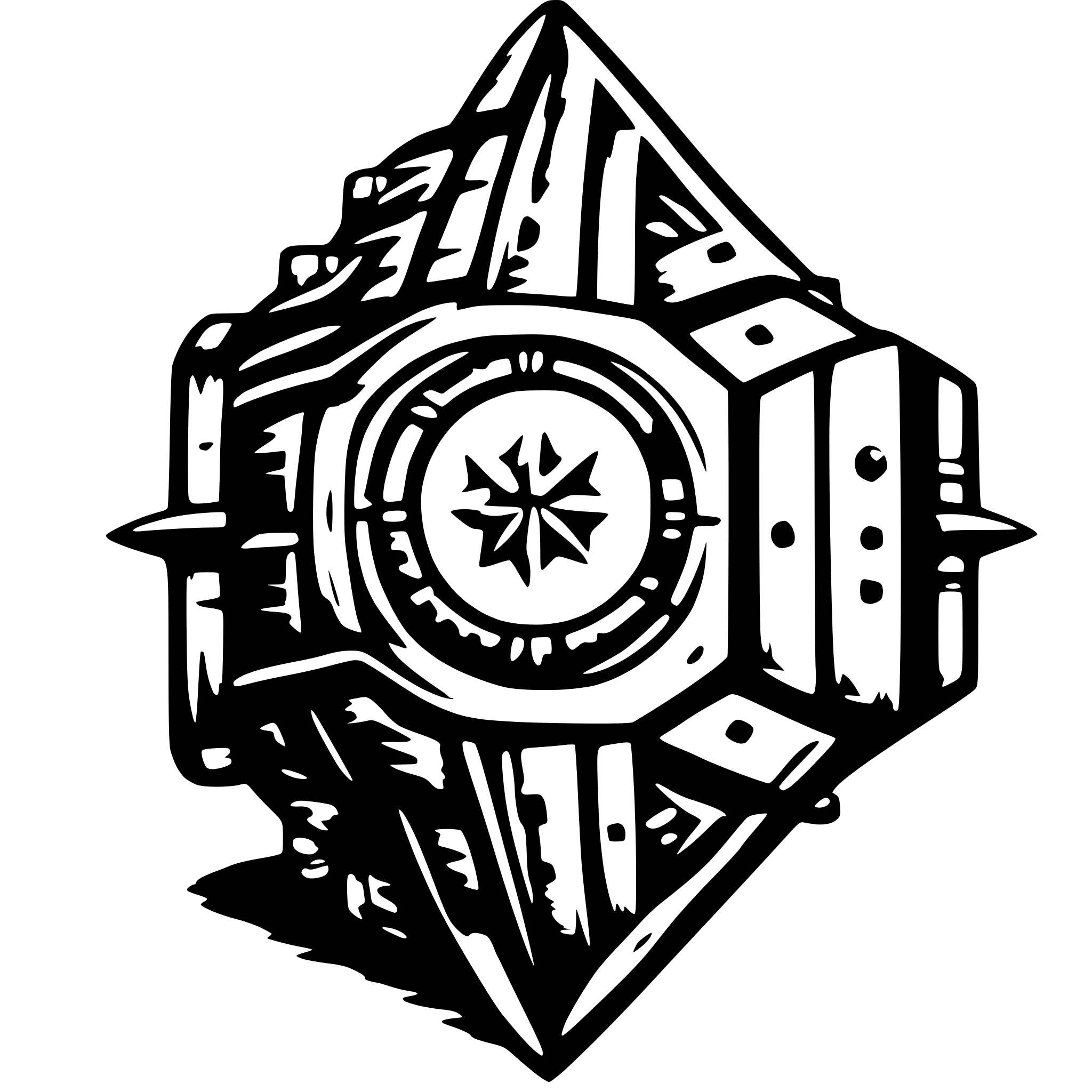 AI-generated SVG of 'medieval spacehip'