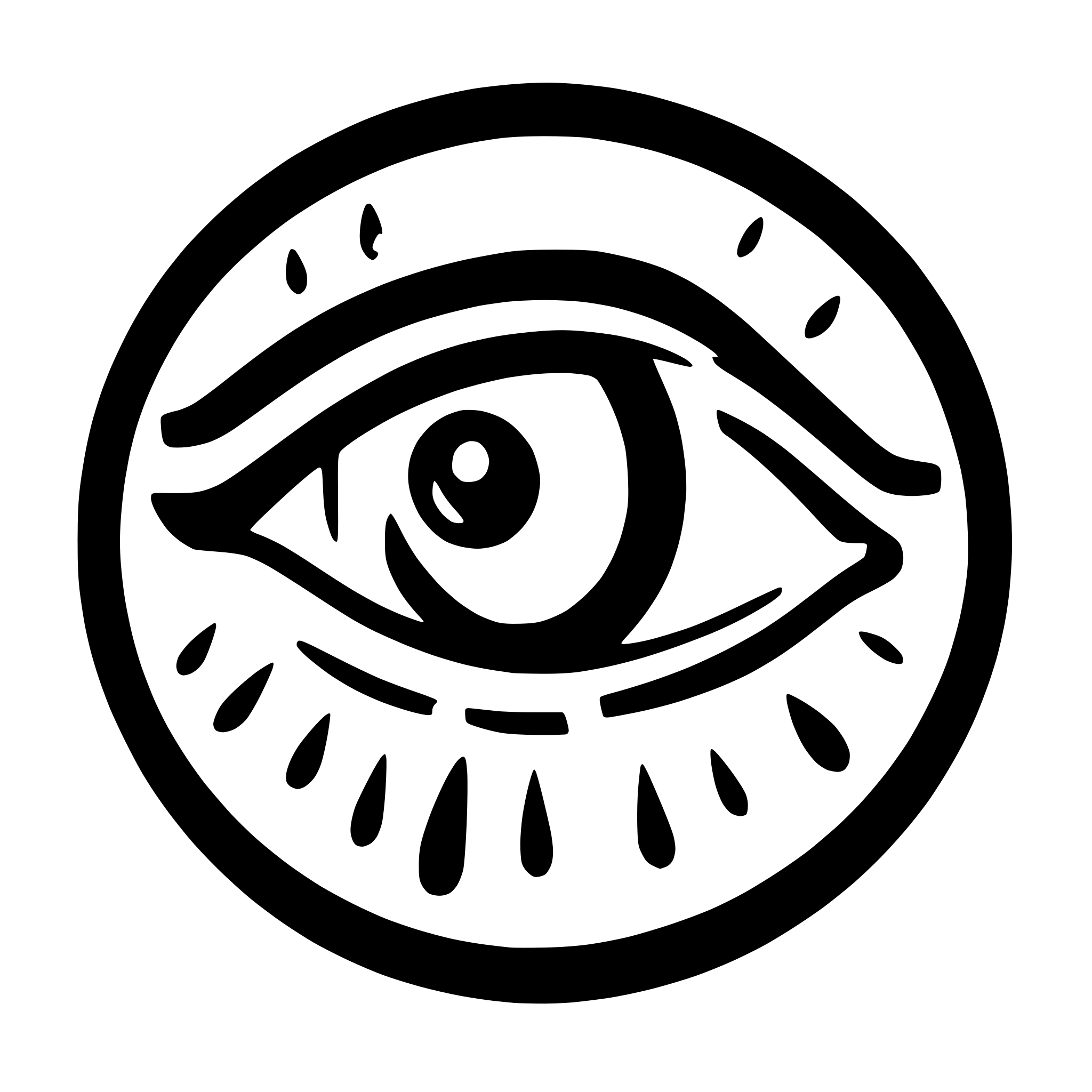 AI-generated SVG of 'Eye with a Binary Code Reflection'
