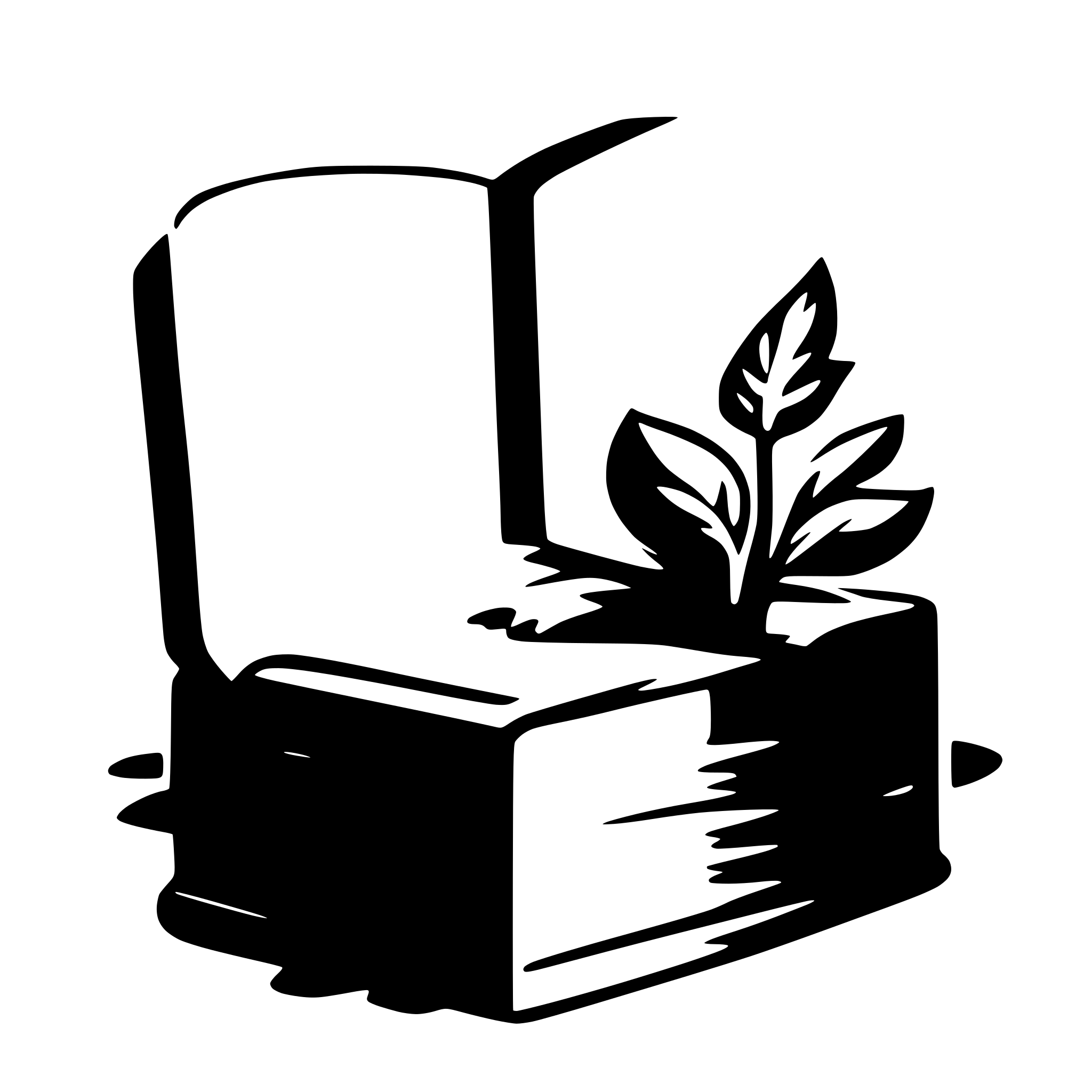 AI-generated SVG of a book
