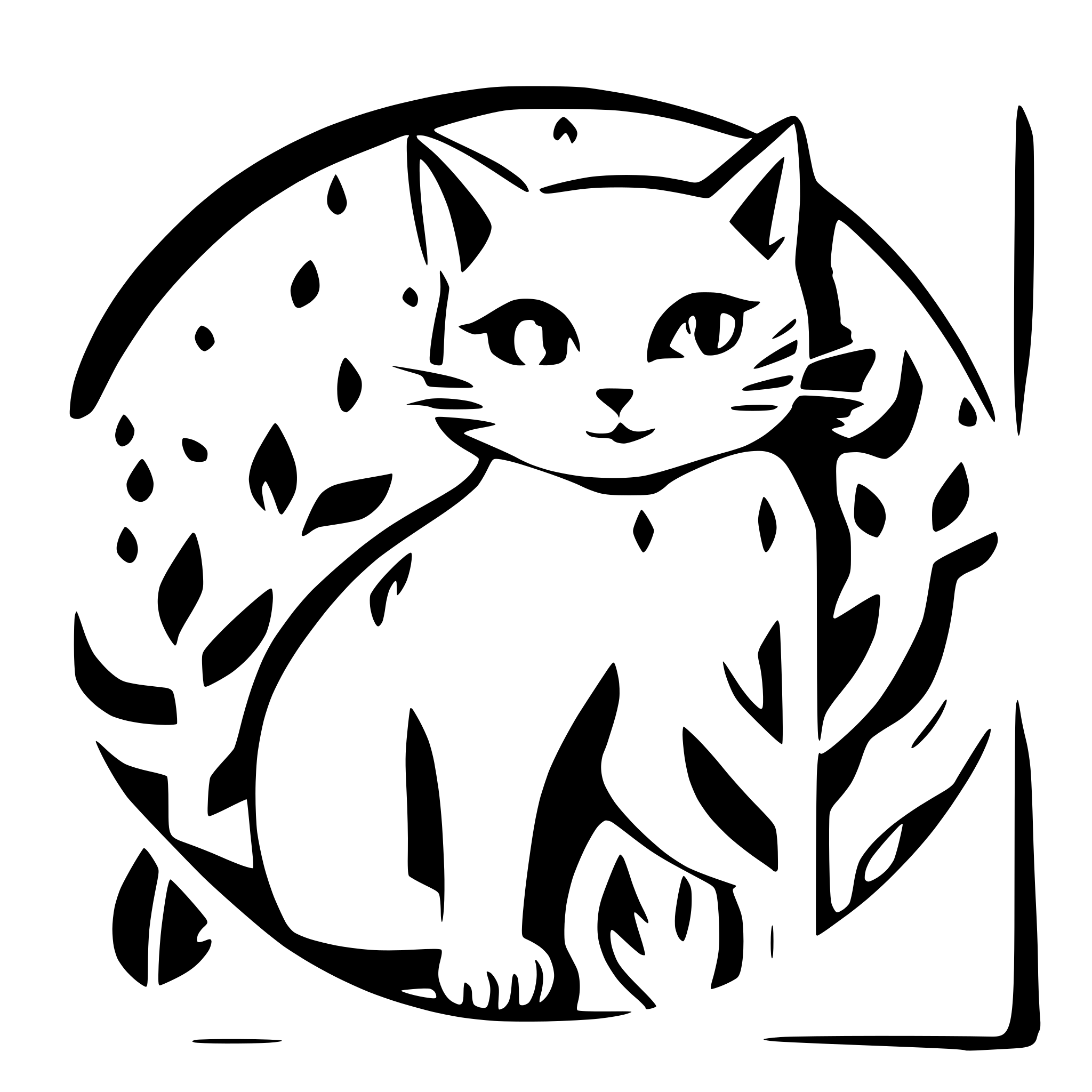 AI-generated SVG of 'cat'