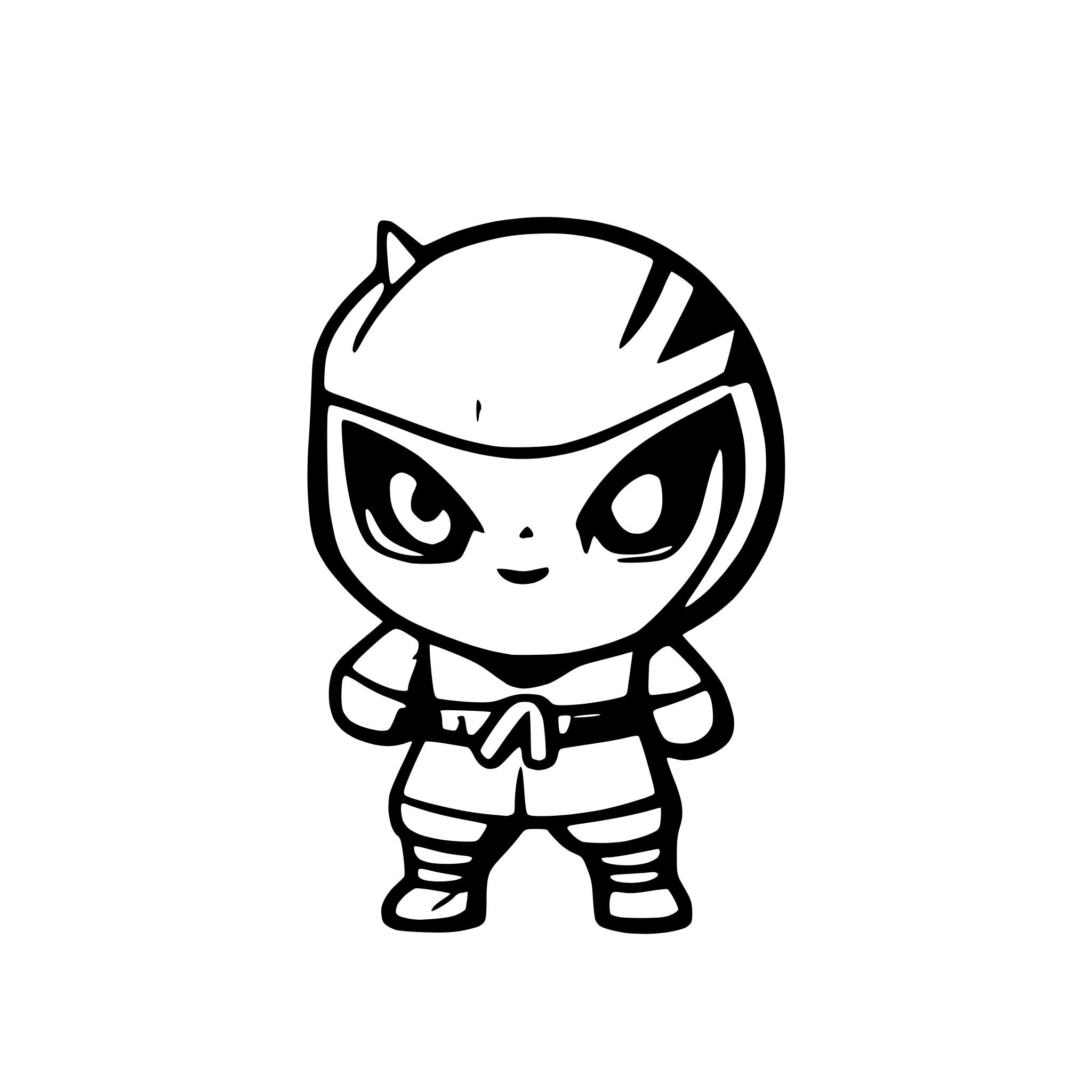 AI-generated SVG of 'cute cartoon ninja'