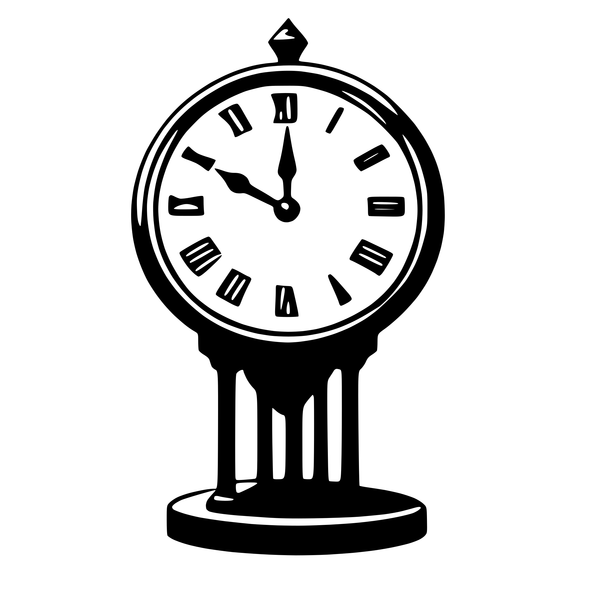 AI-generated SVG of a clock