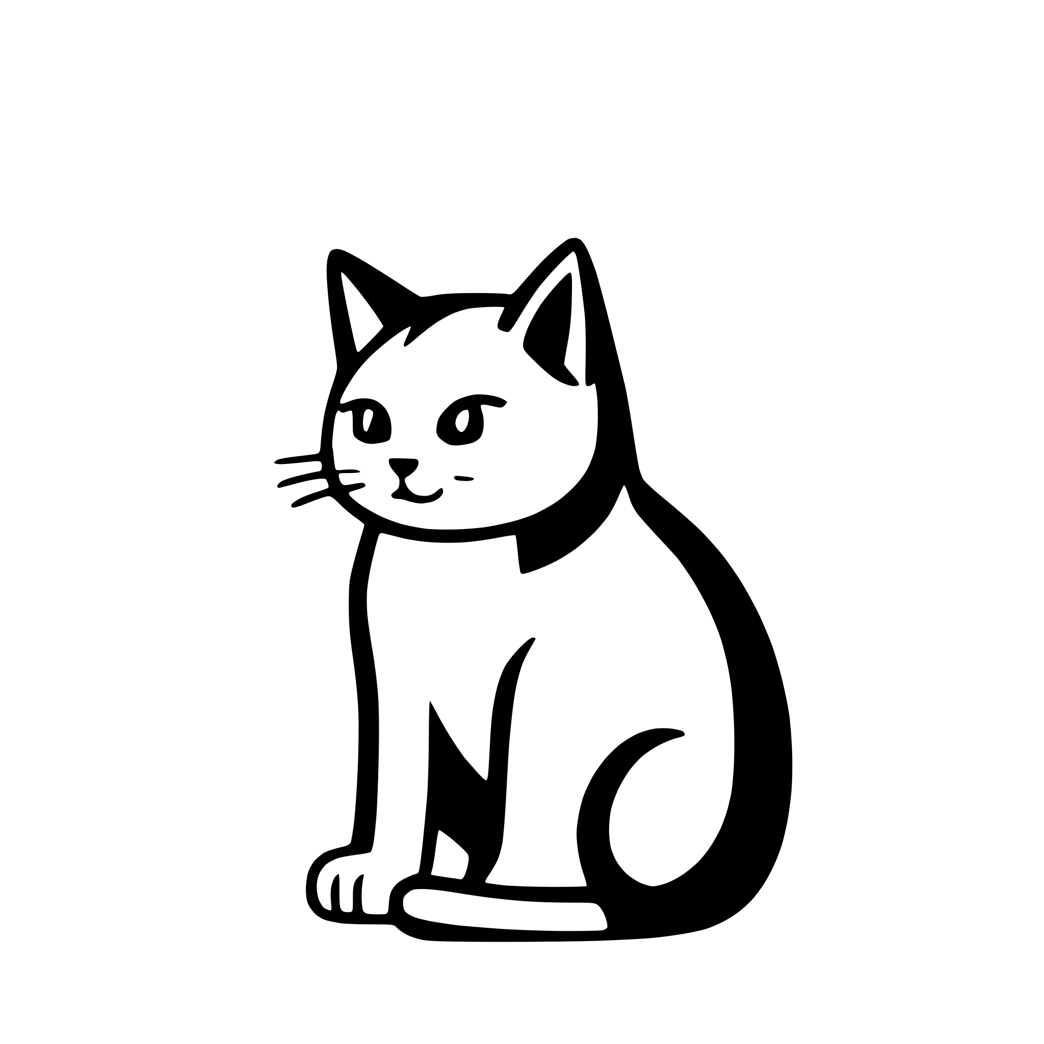 AI-generated SVG of a a cat