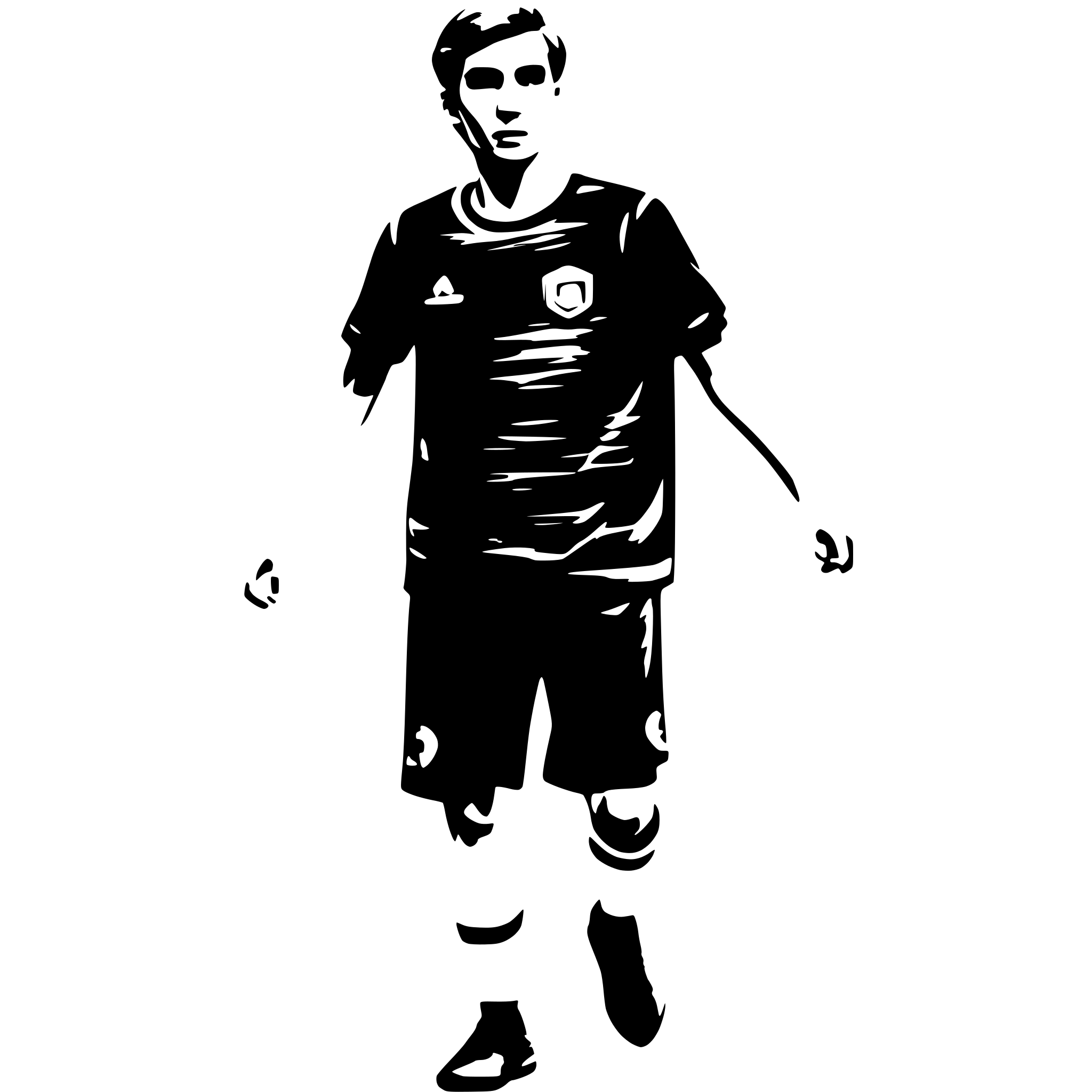 AI-generated SVG of a a soccer player