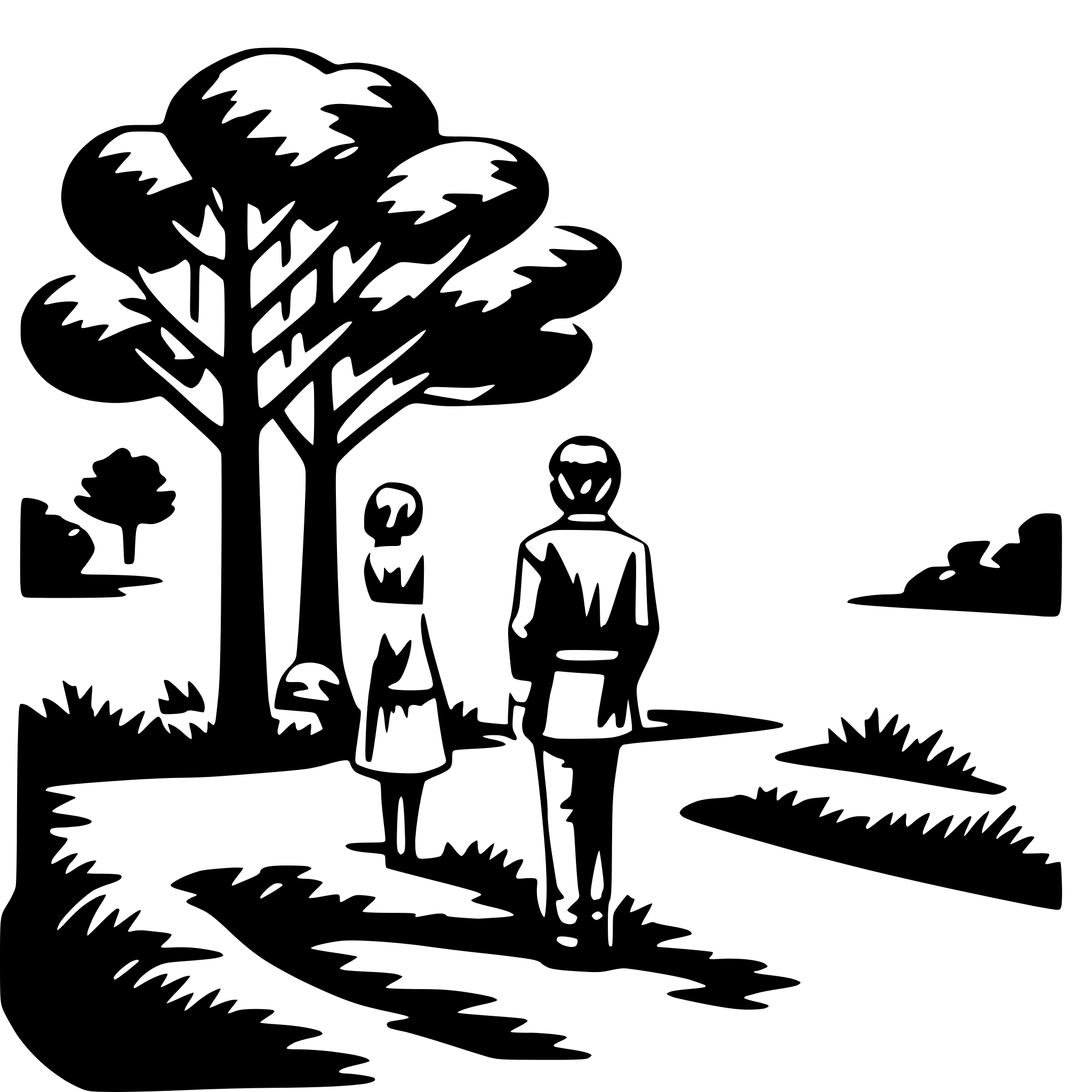 AI-generated SVG of a nature lover
