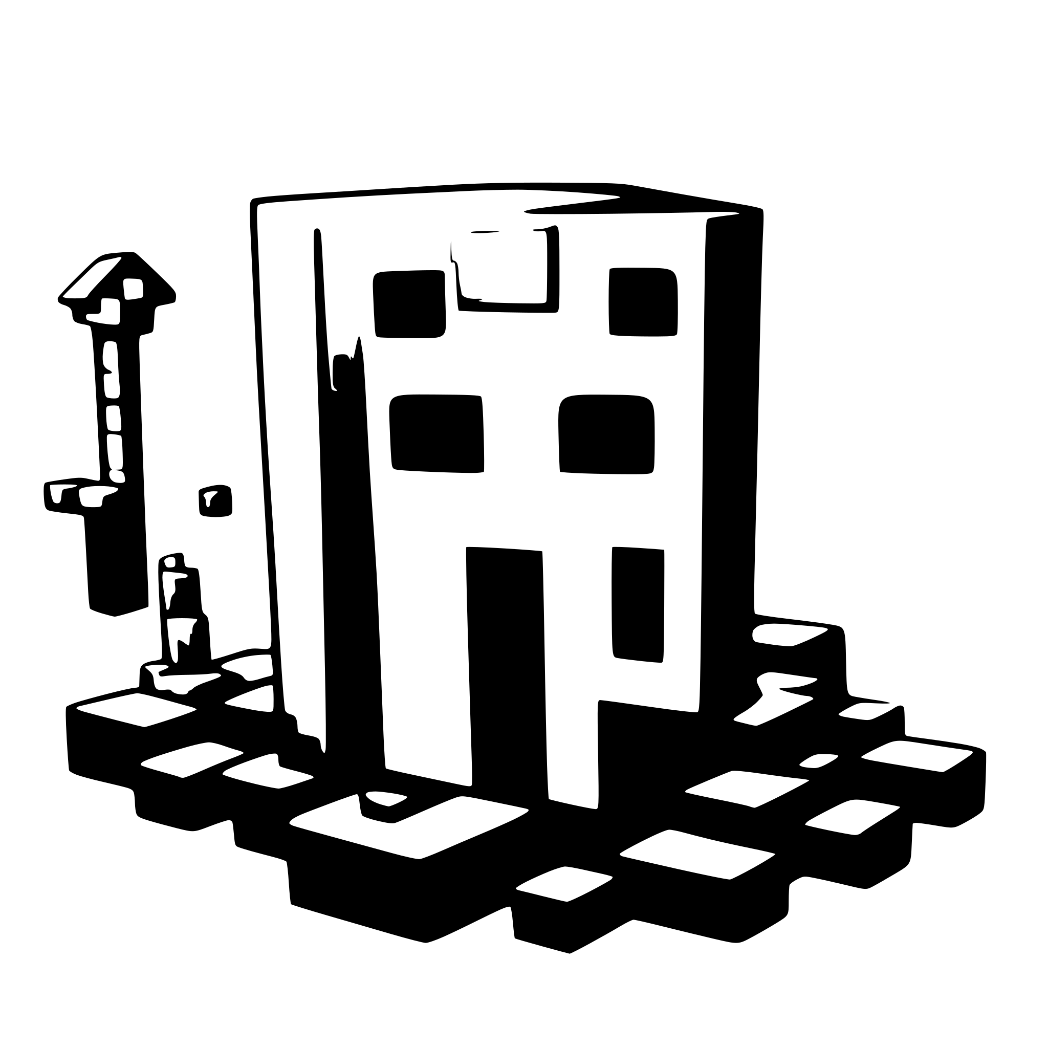 AI-generated SVG of a minecraft