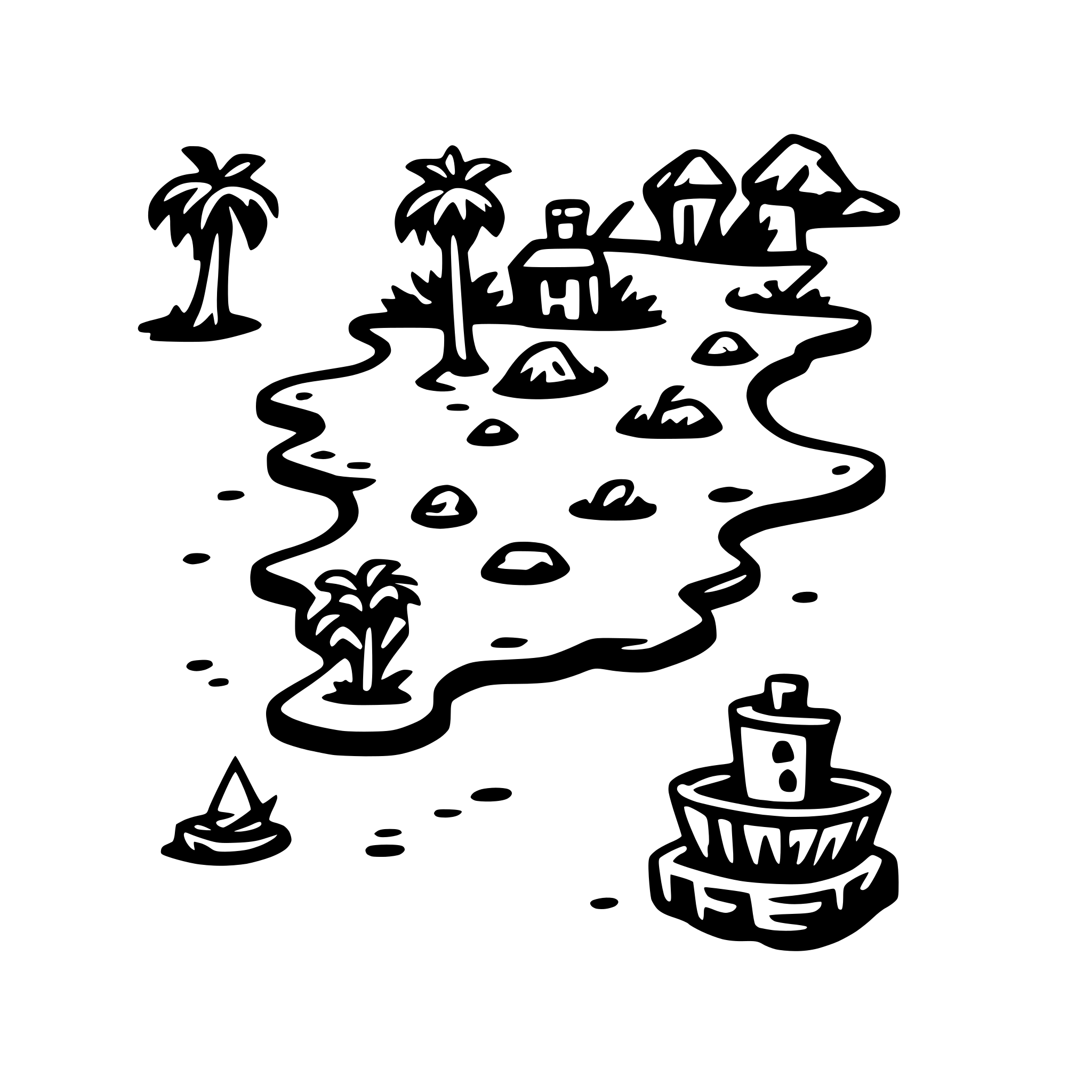 AI-generated SVG of 'pirate treasure map'