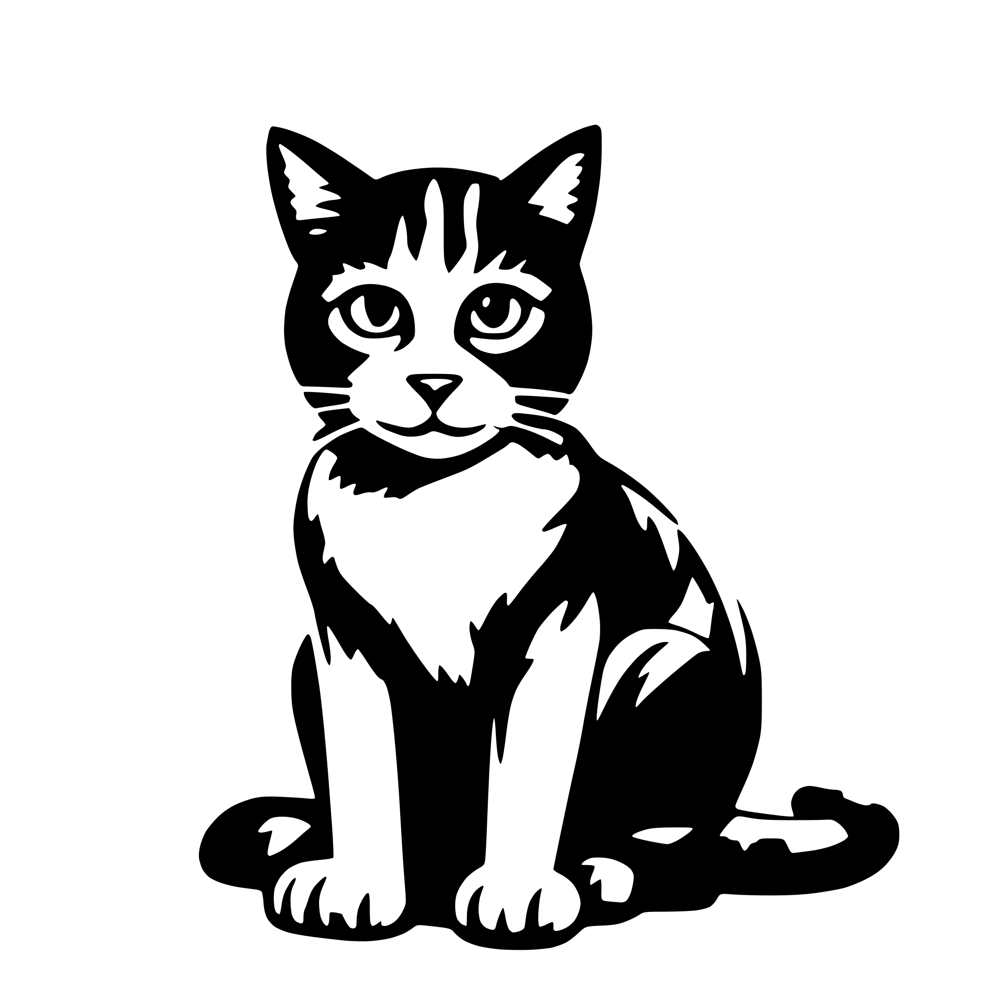 AI-generated SVG of 'cat'