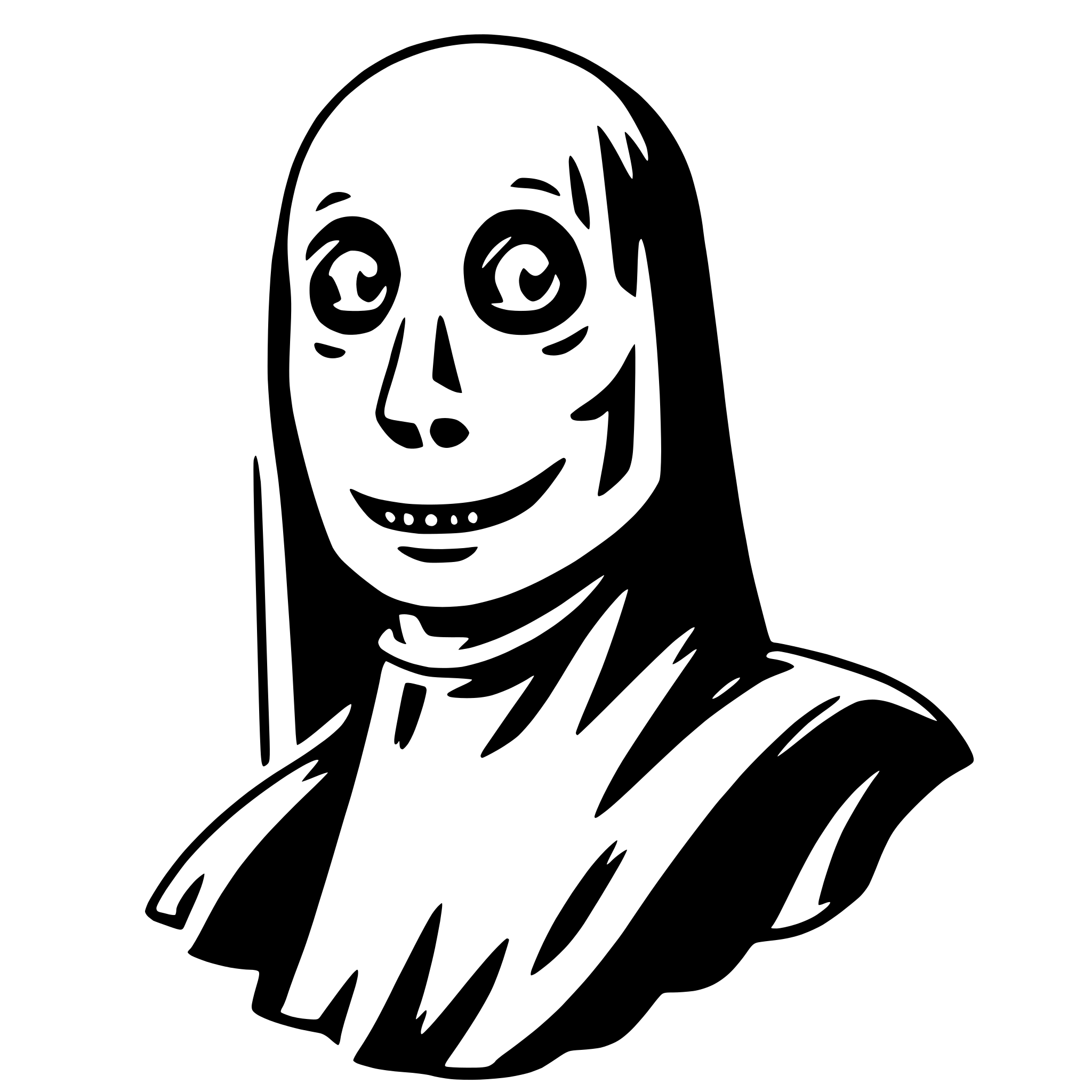 AI-generated SVG of a ghost