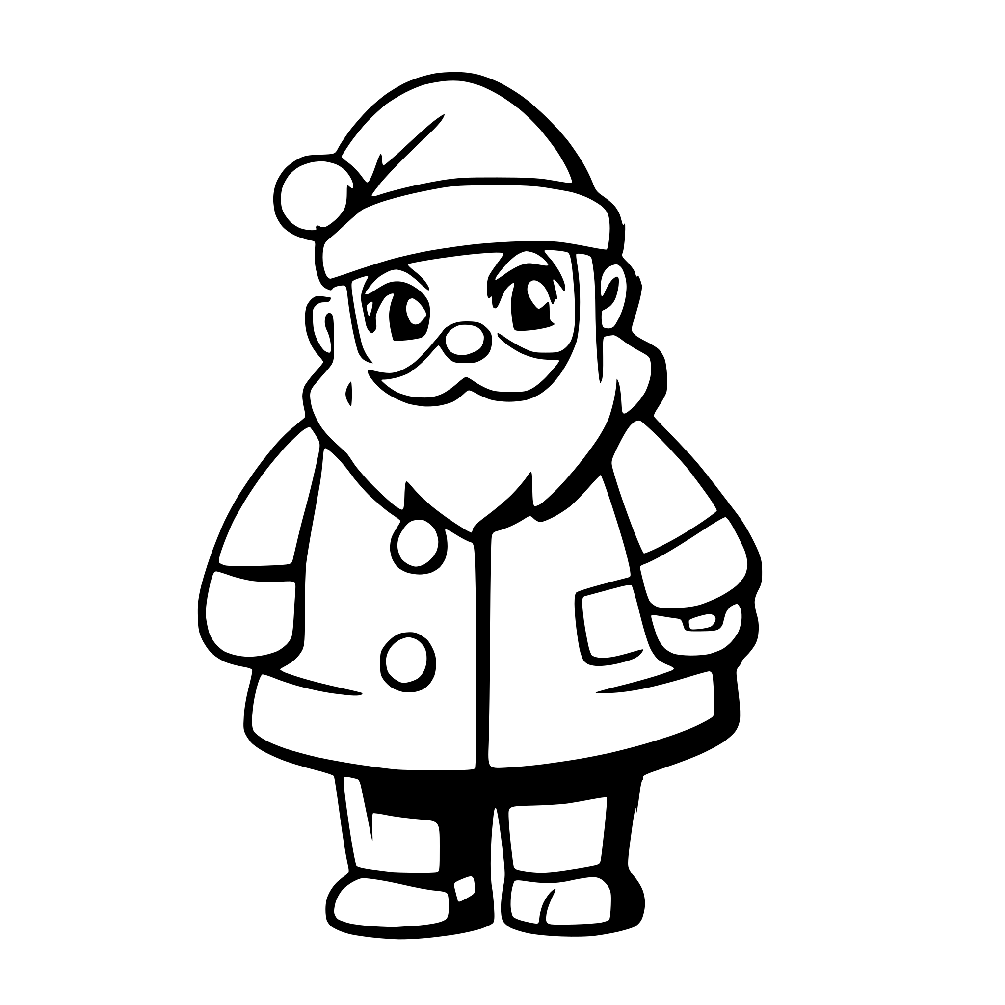 AI-generated SVG of 'santa claus'