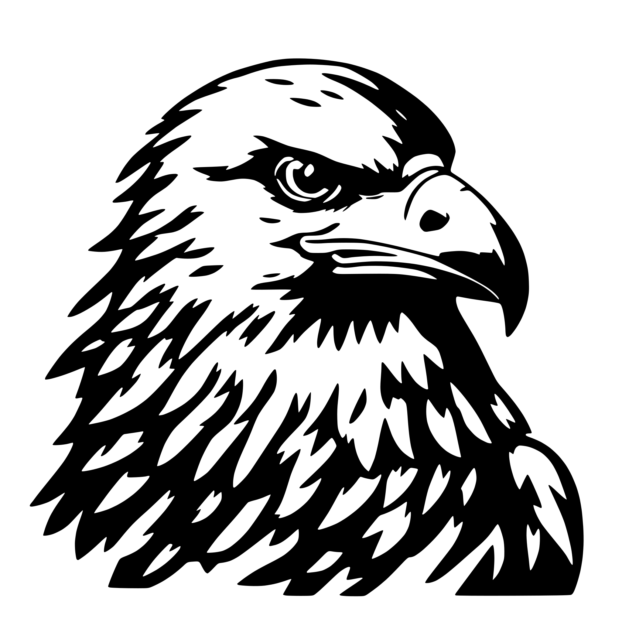 AI-generated SVG of a eagle