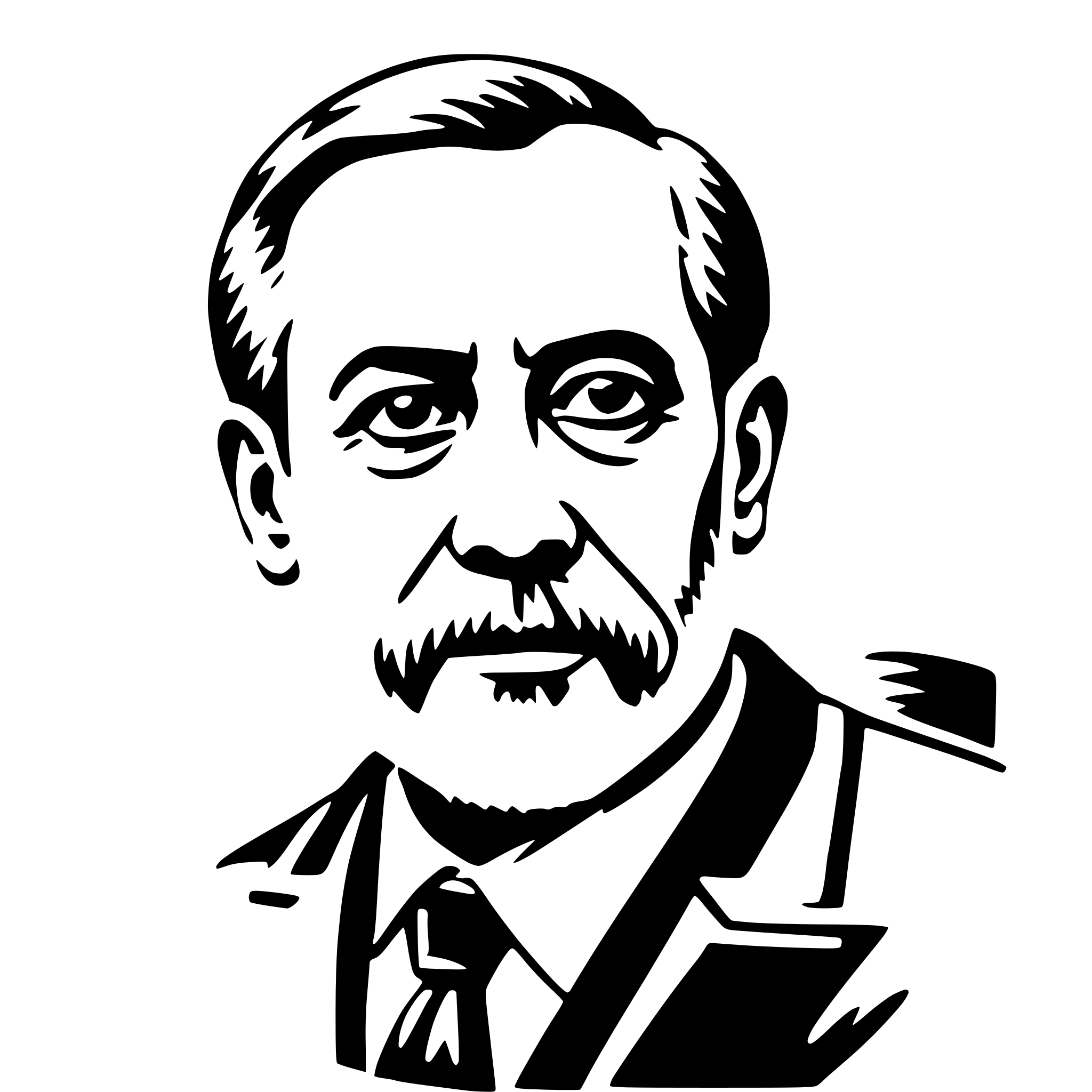 AI-generated SVG of a louis pasteur