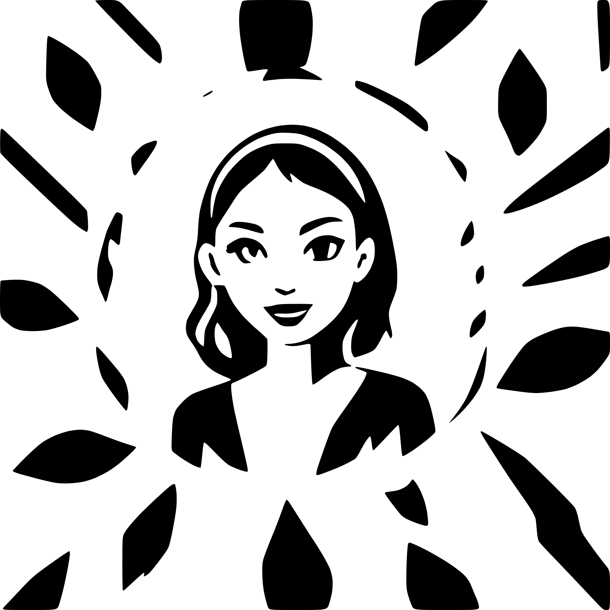 AI-generated SVG of a Person, upper half