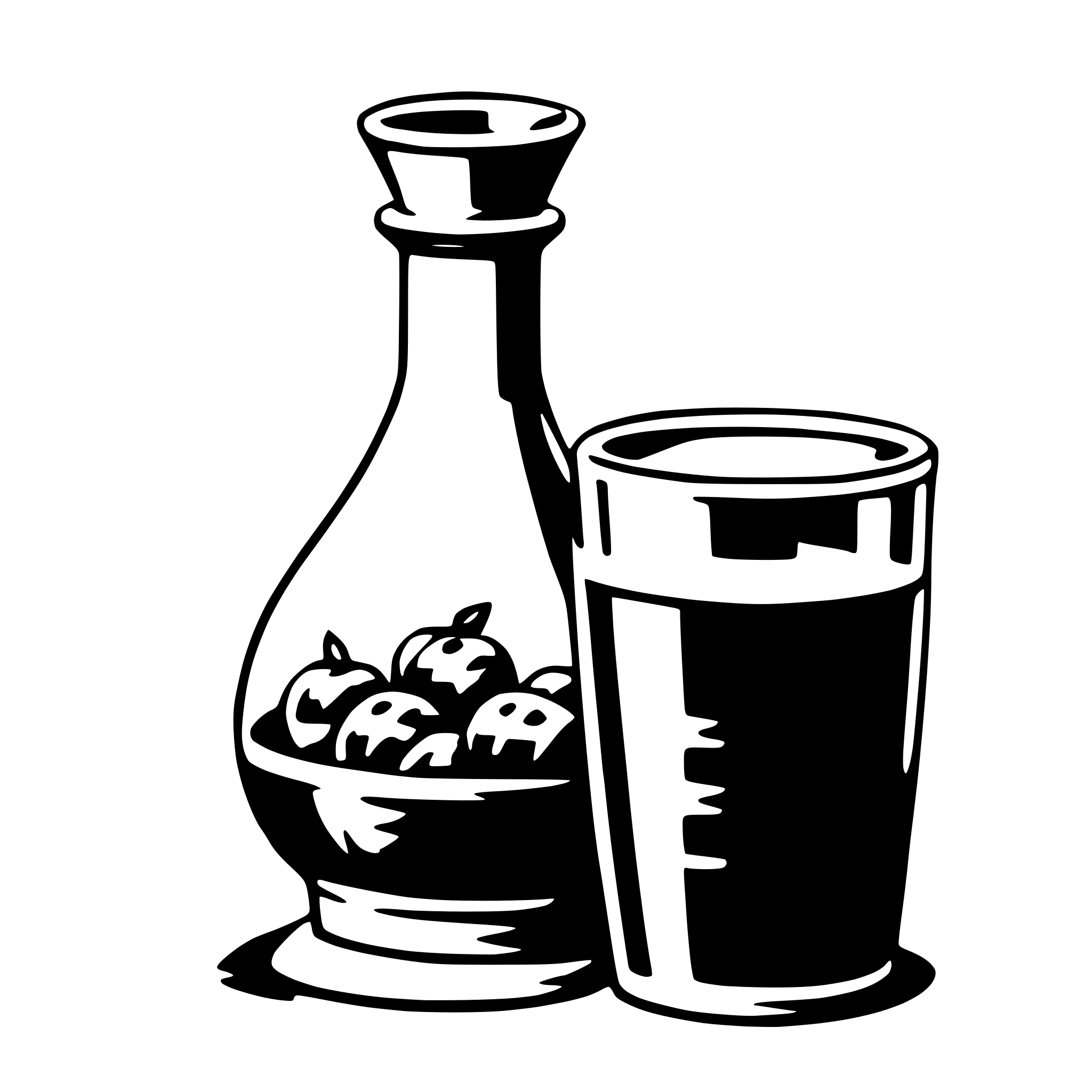AI-generated SVG of a carafe