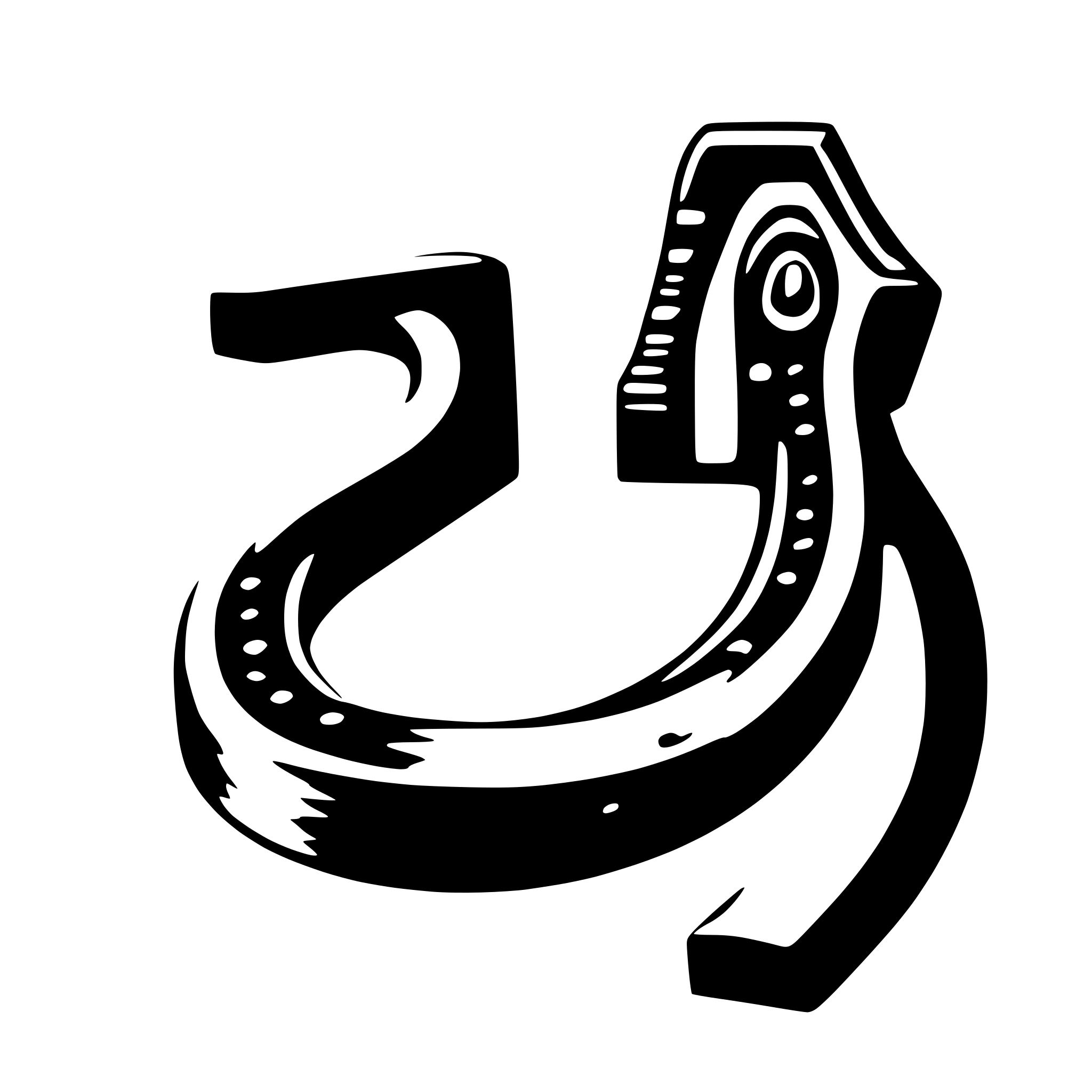 AI-generated SVG of 'horseshoe, luck'