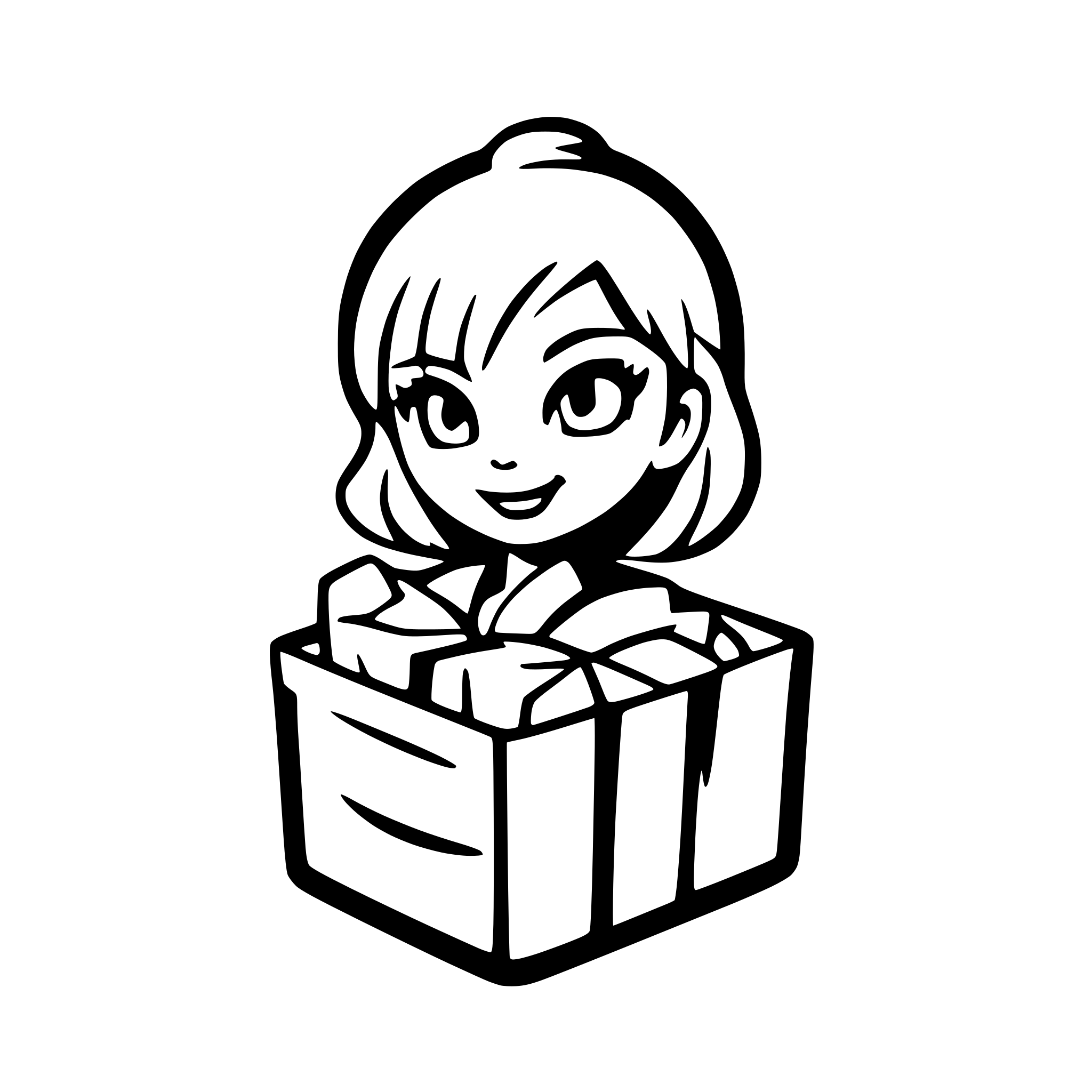 AI-generated SVG of a a logo for Items management