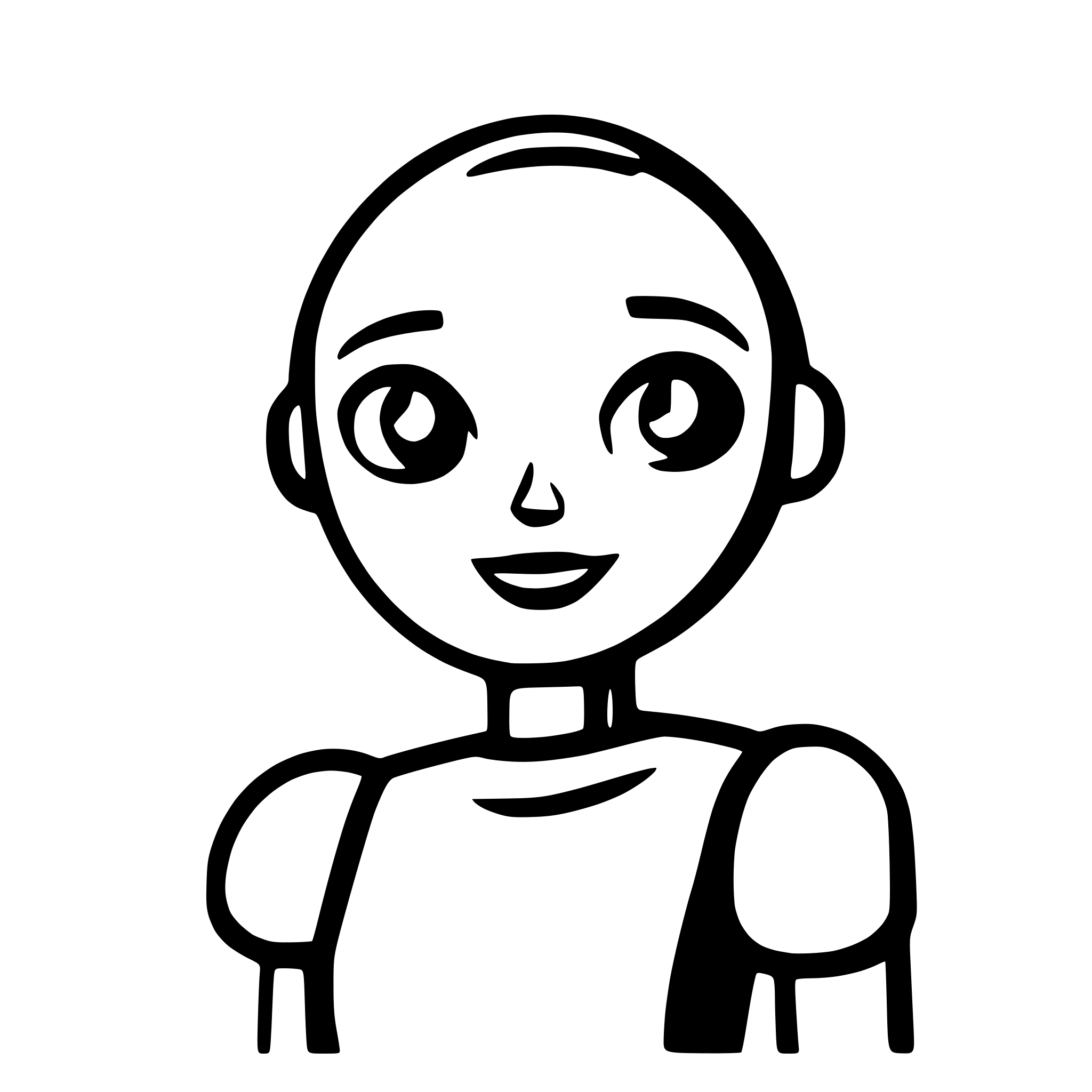 AI-generated SVG of a conversation bubble next to a robot