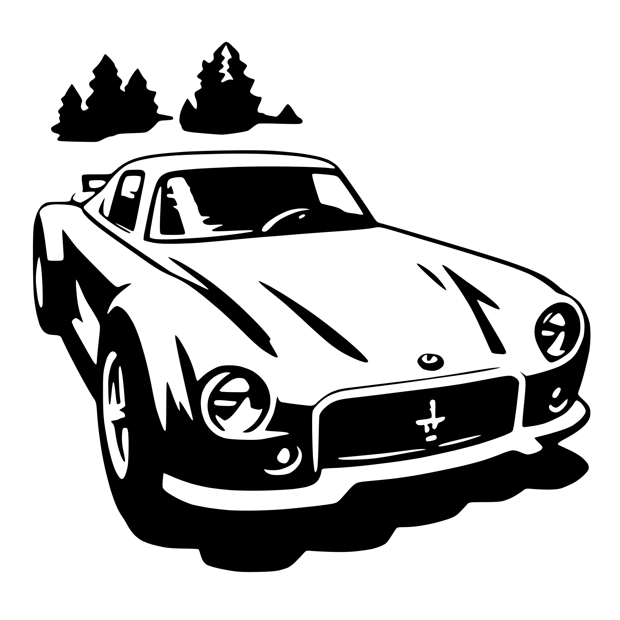 AI-generated SVG of 'race car'