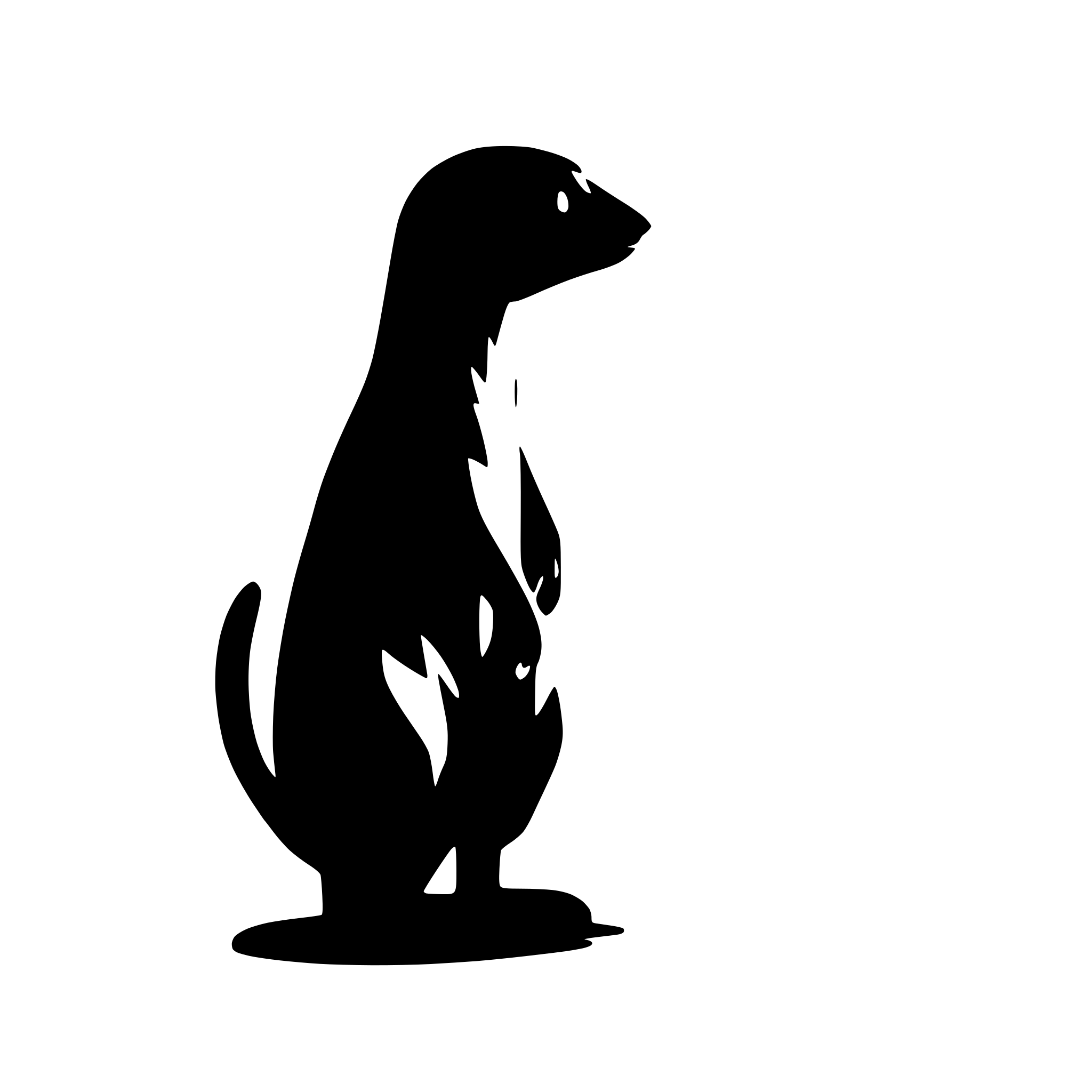 AI-generated SVG of a meerkat