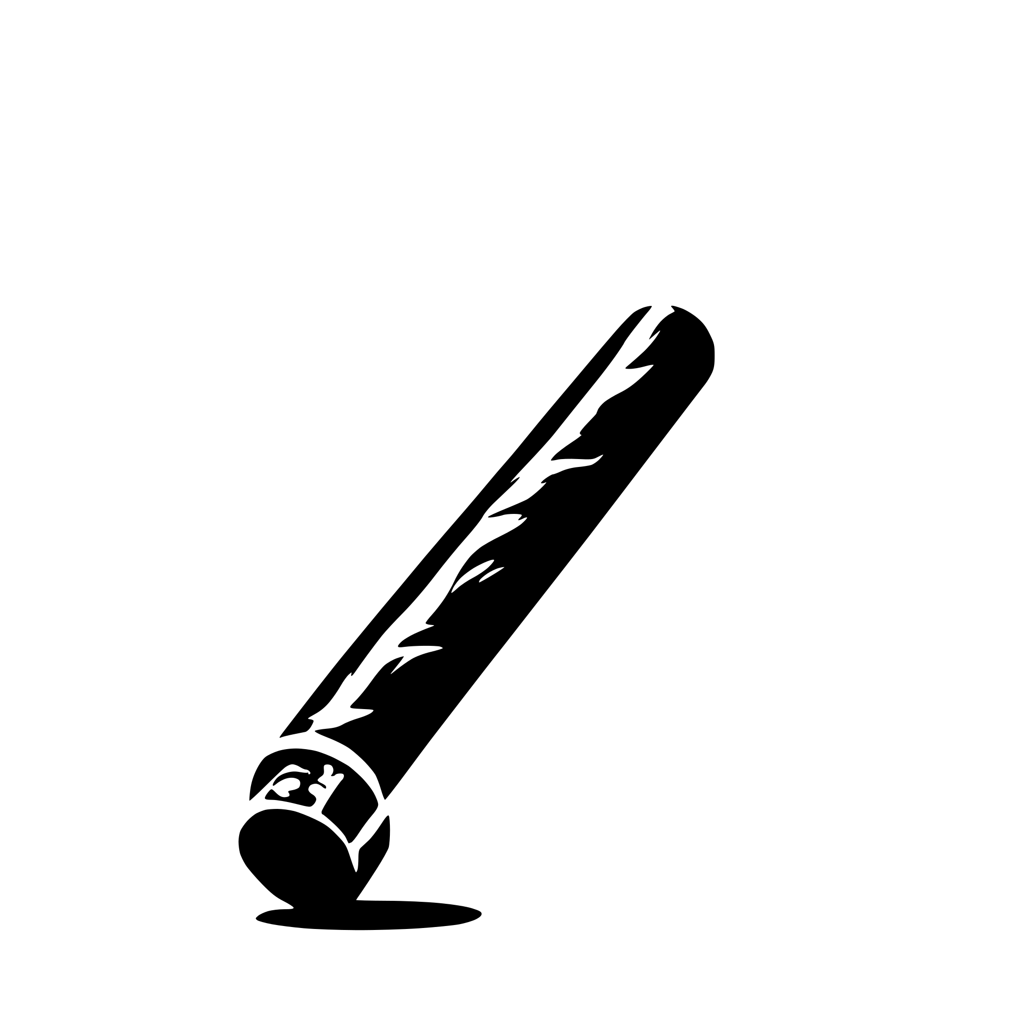 AI-generated SVG of a minimalist cigar with smoke