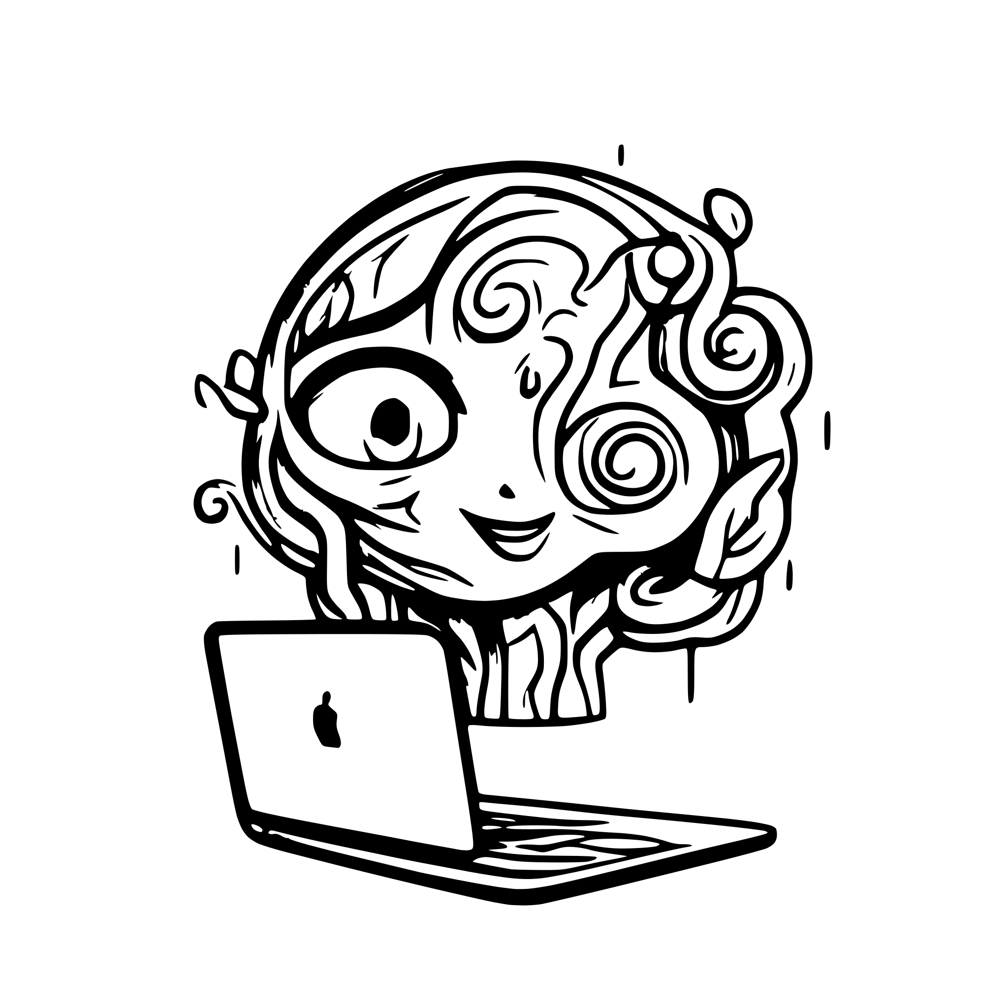 AI-generated SVG of a programming web development