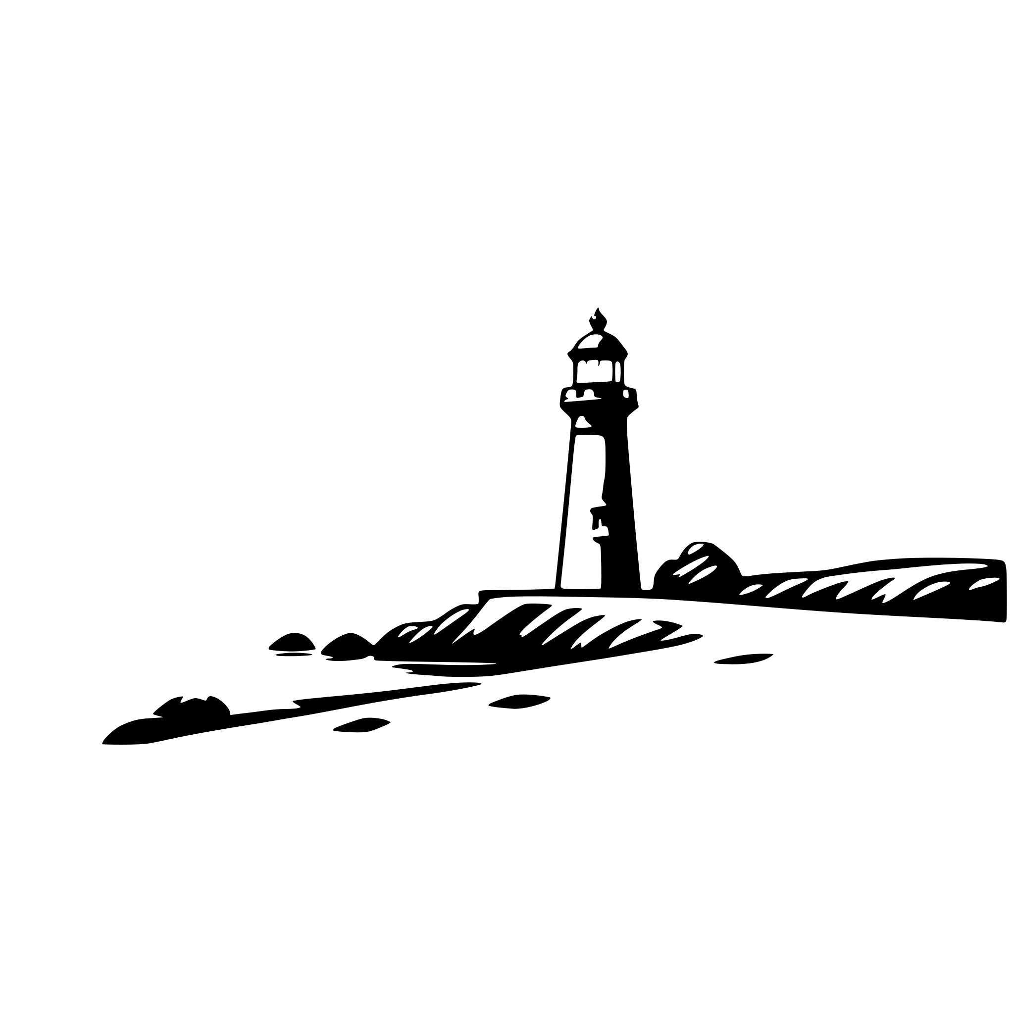 AI-generated SVG of a lighthouse sea