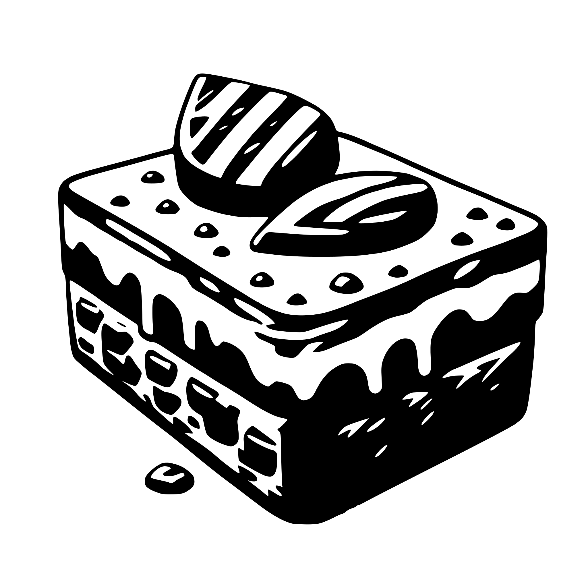 AI-generated SVG of 'brownie'