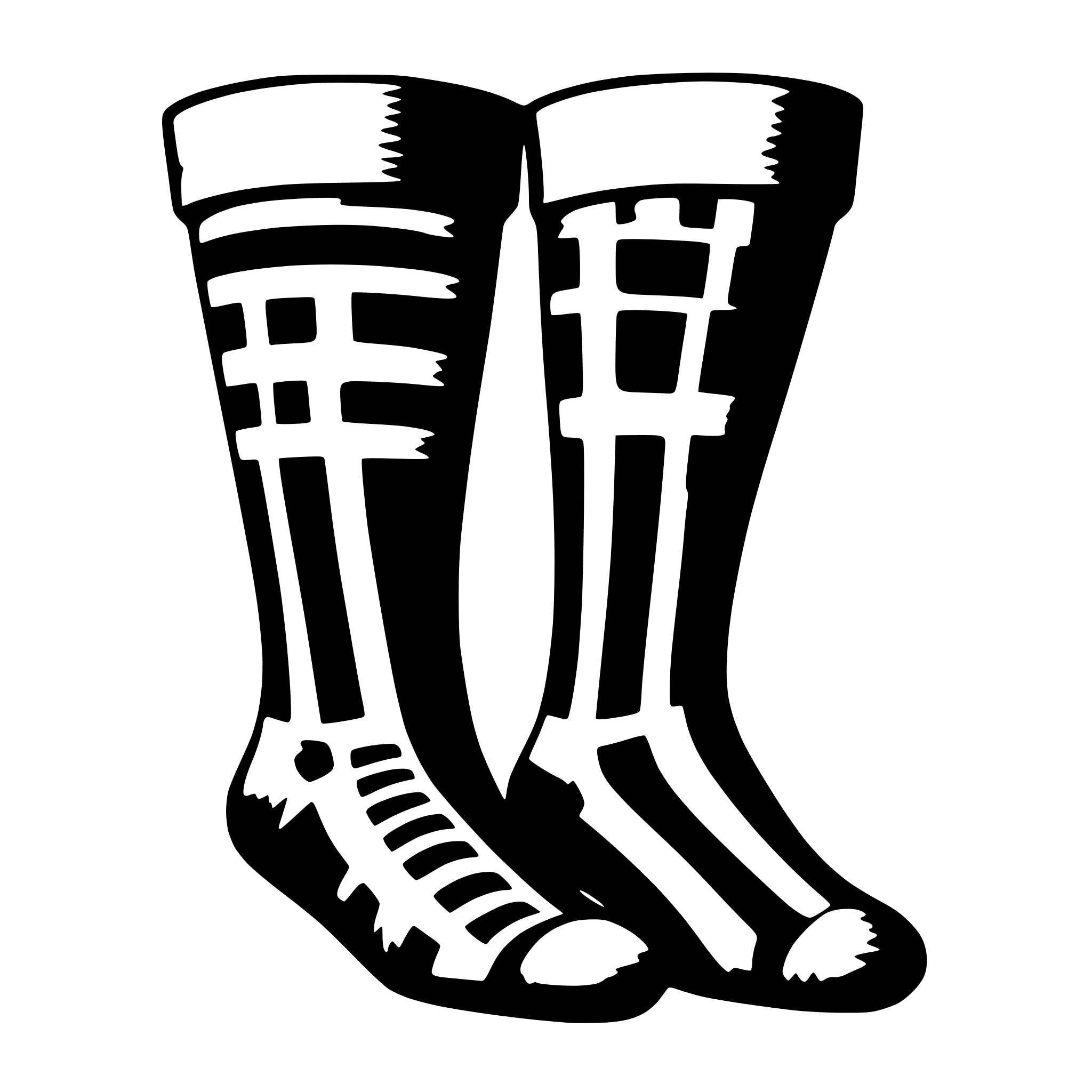 AI-generated SVG of a generate socks with feets and legs