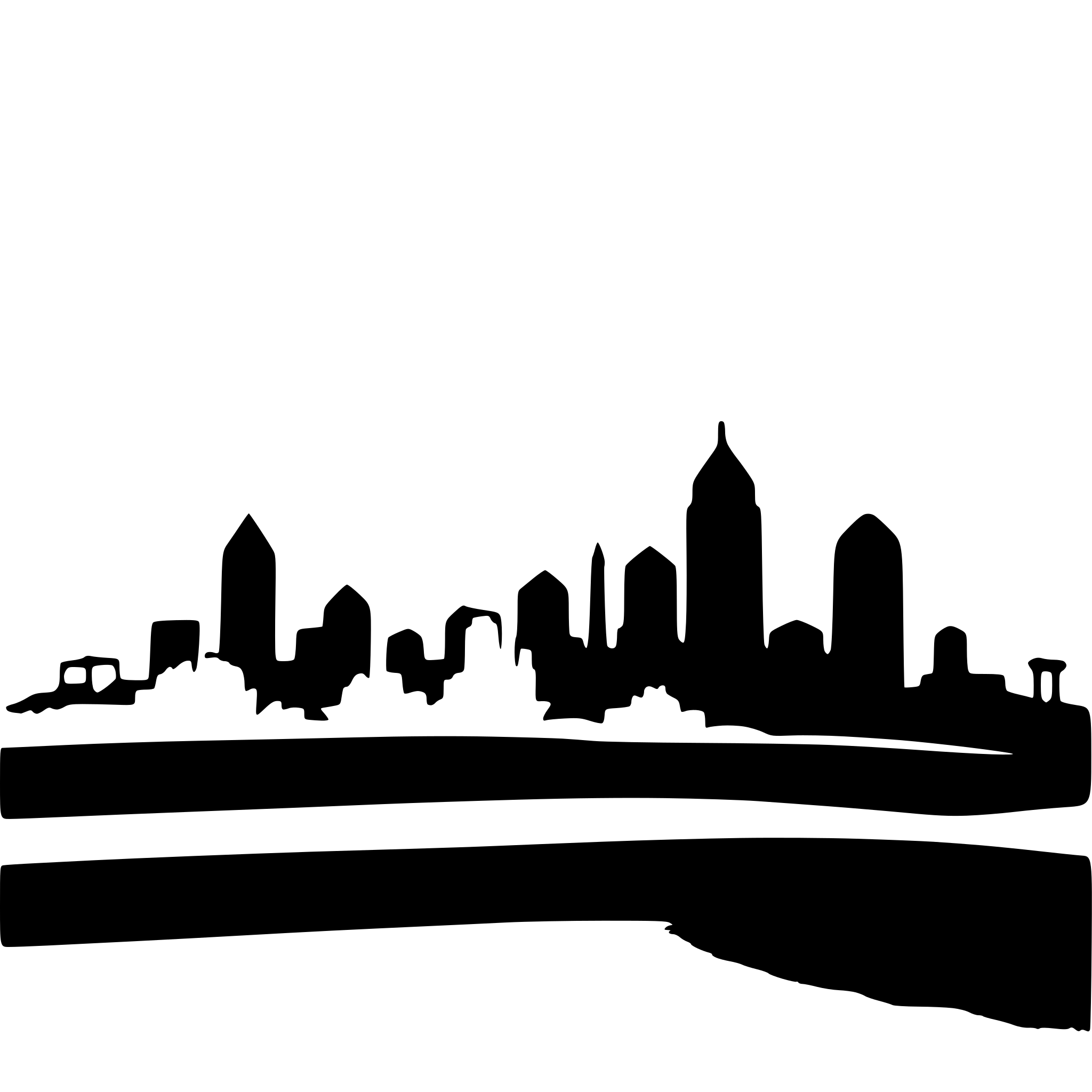 AI-generated SVG of a create silhouette of kansas city skyline