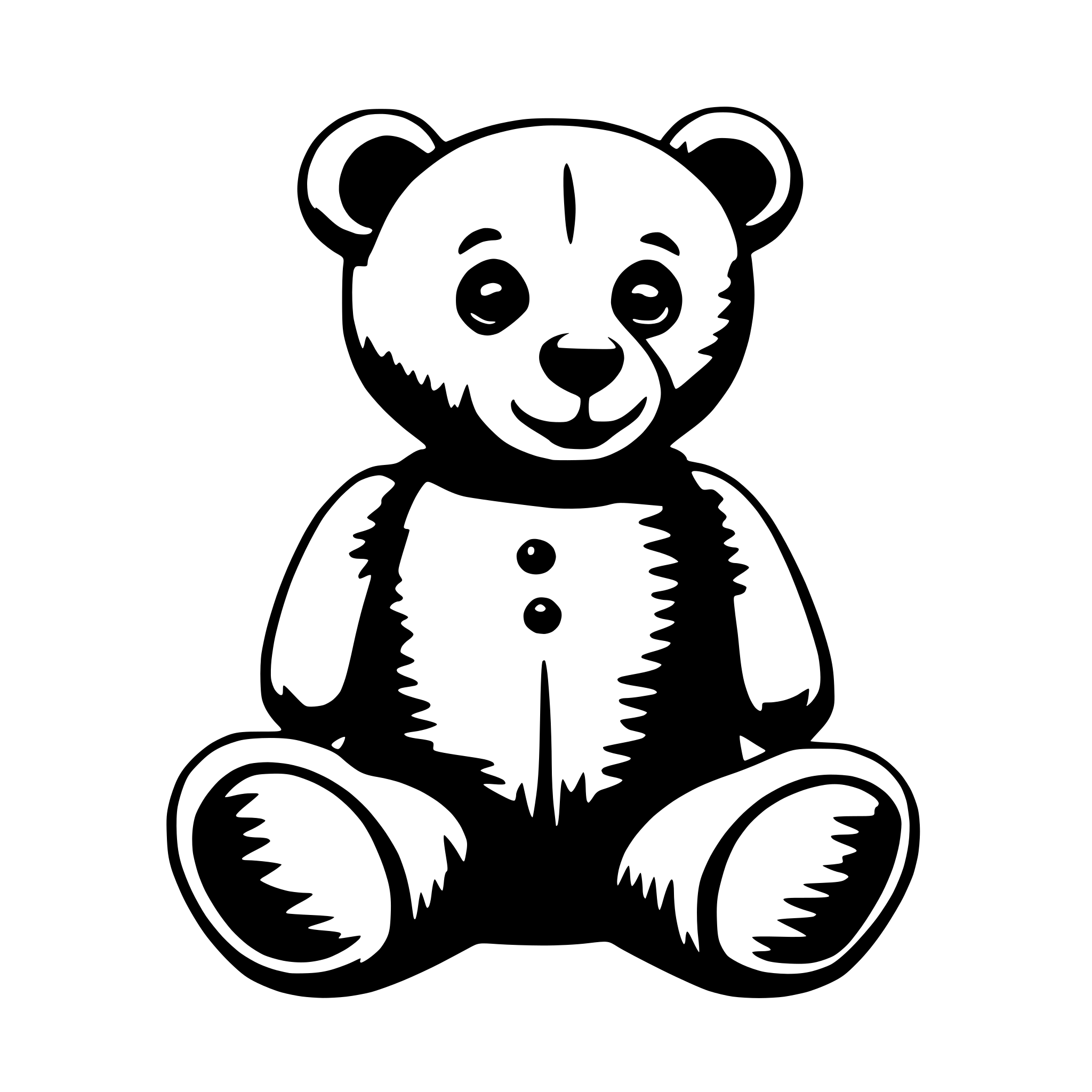 AI-generated SVG of a teddy bear