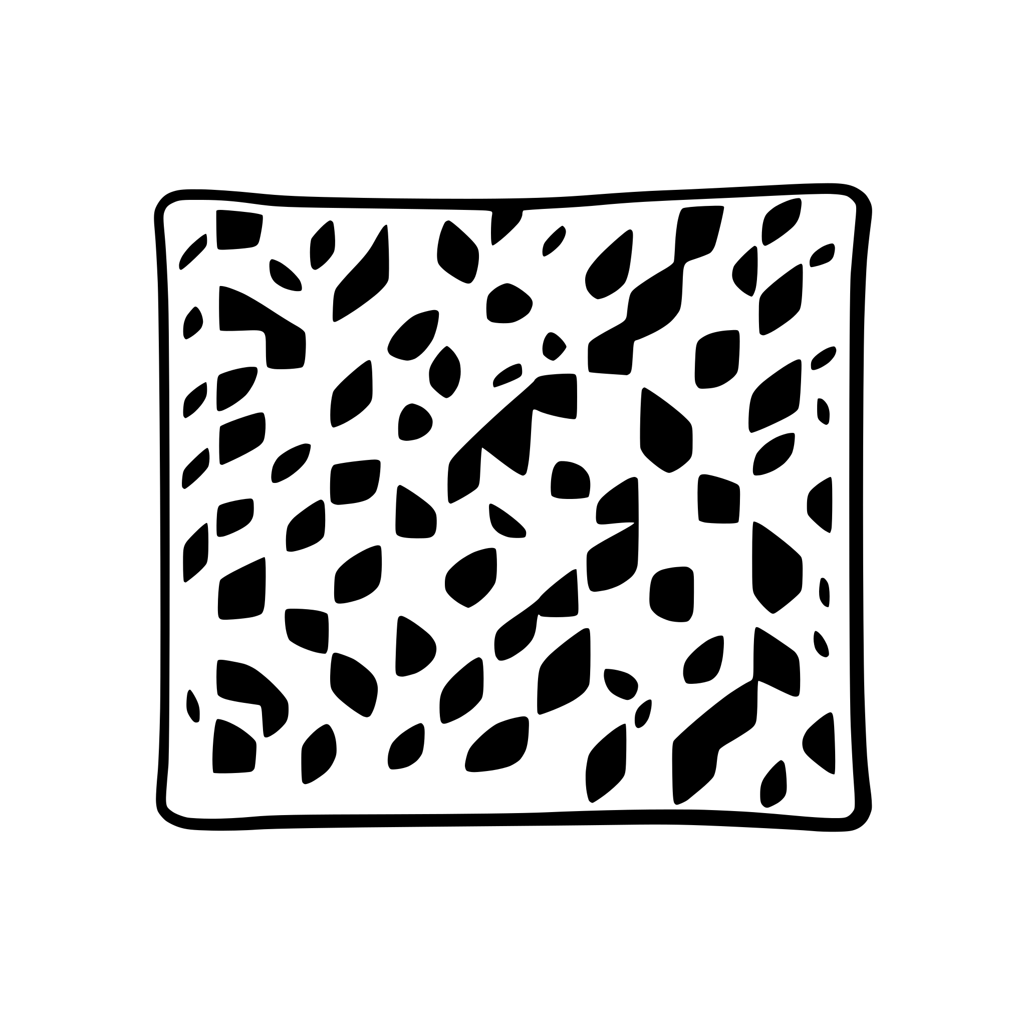 AI-generated SVG of a a piece of fabric in shape of square
